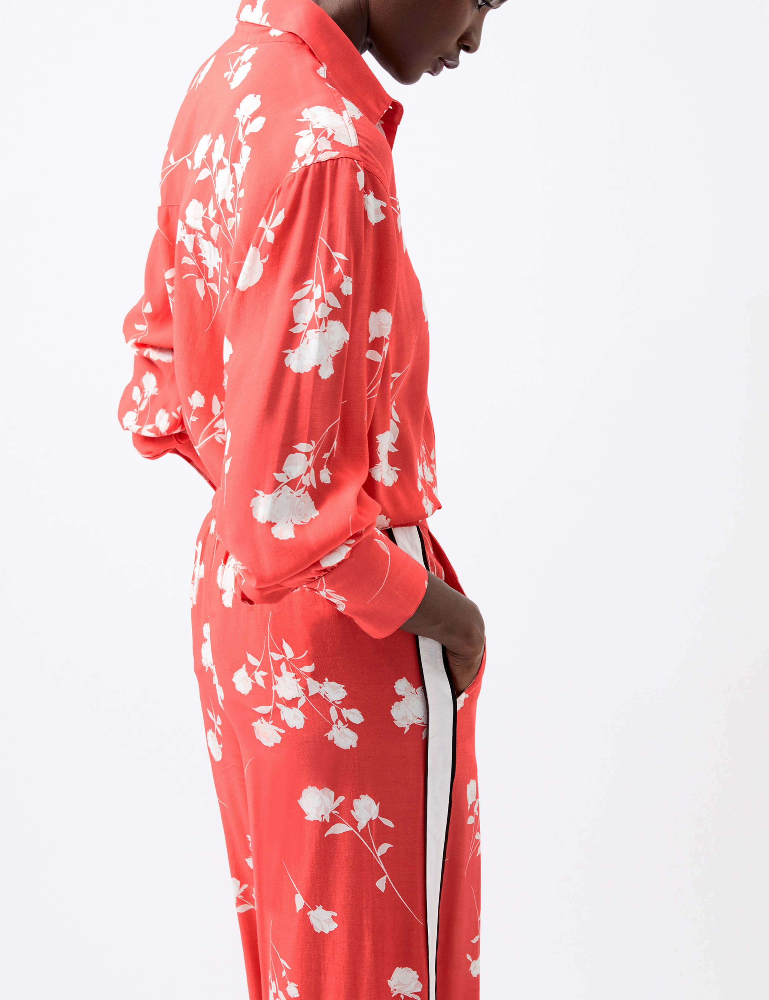 Floral Elasticated Waist Relaxed Trousers 4 of 4