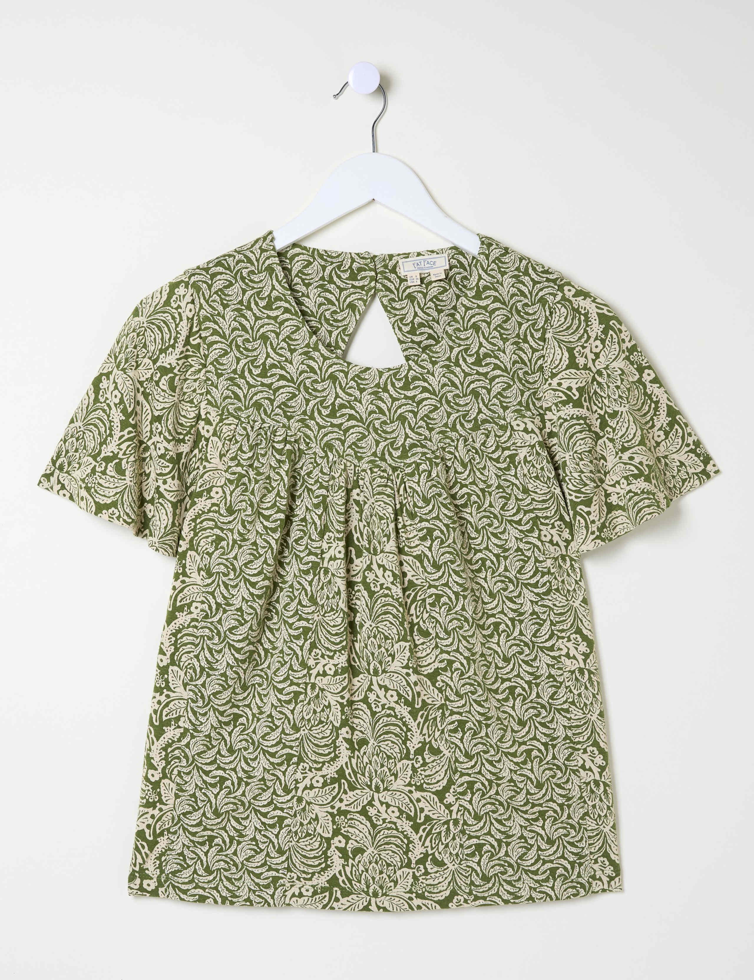 Floral Top with Linen 2 of 6