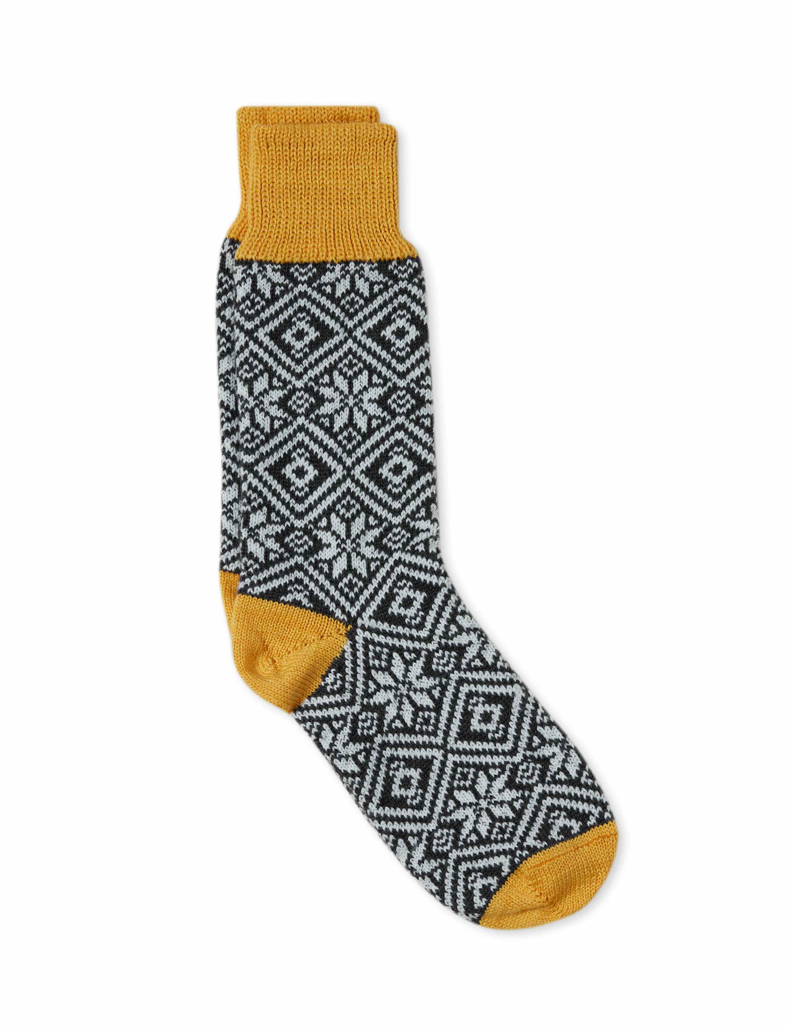 Merino Wool Fair Isle Socks 2 of 2