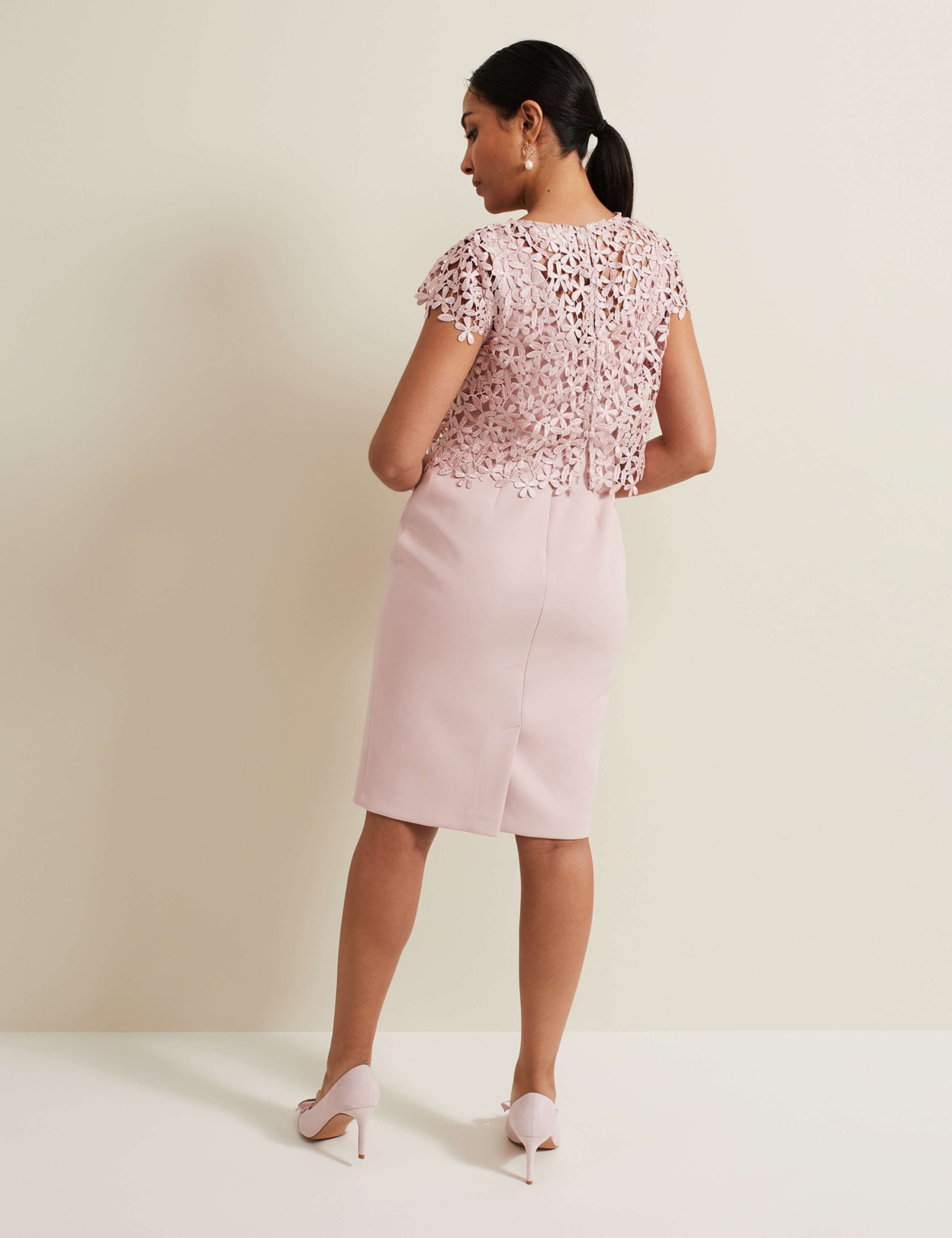Lace Midi Column Dress 4 of 8