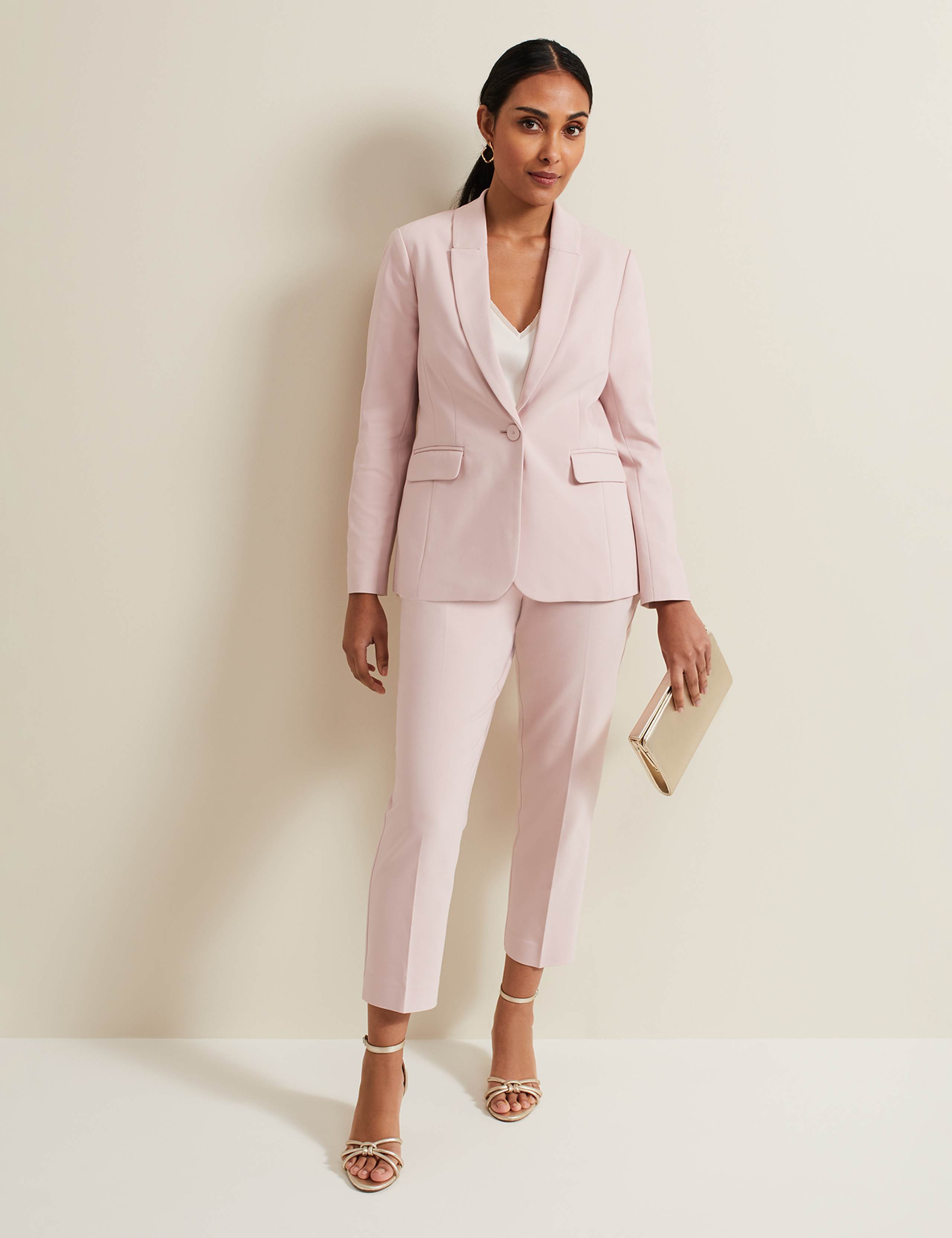 Cotton Blend Single Breasted Blazer 3 of 6