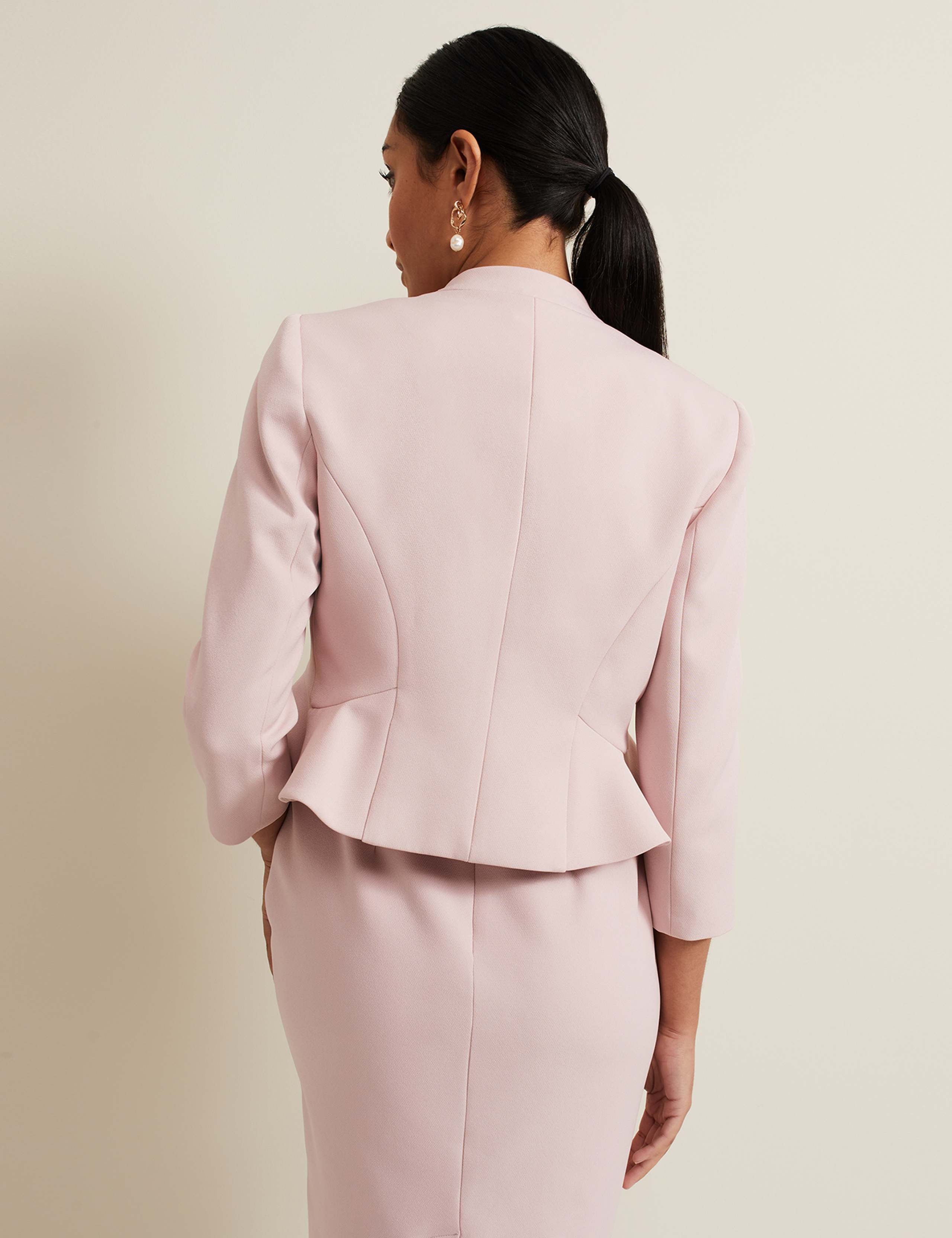 Collarless Short Jacket 4 of 6