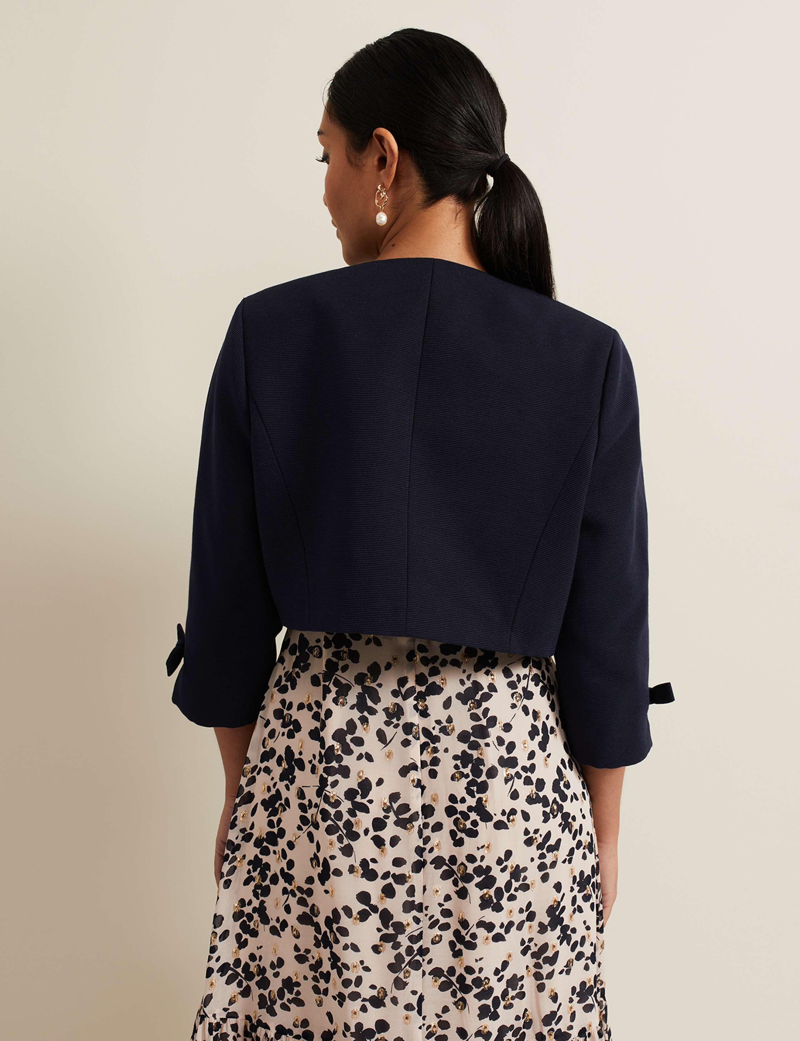 Cotton Rich Textured Short Jacket 4 of 6