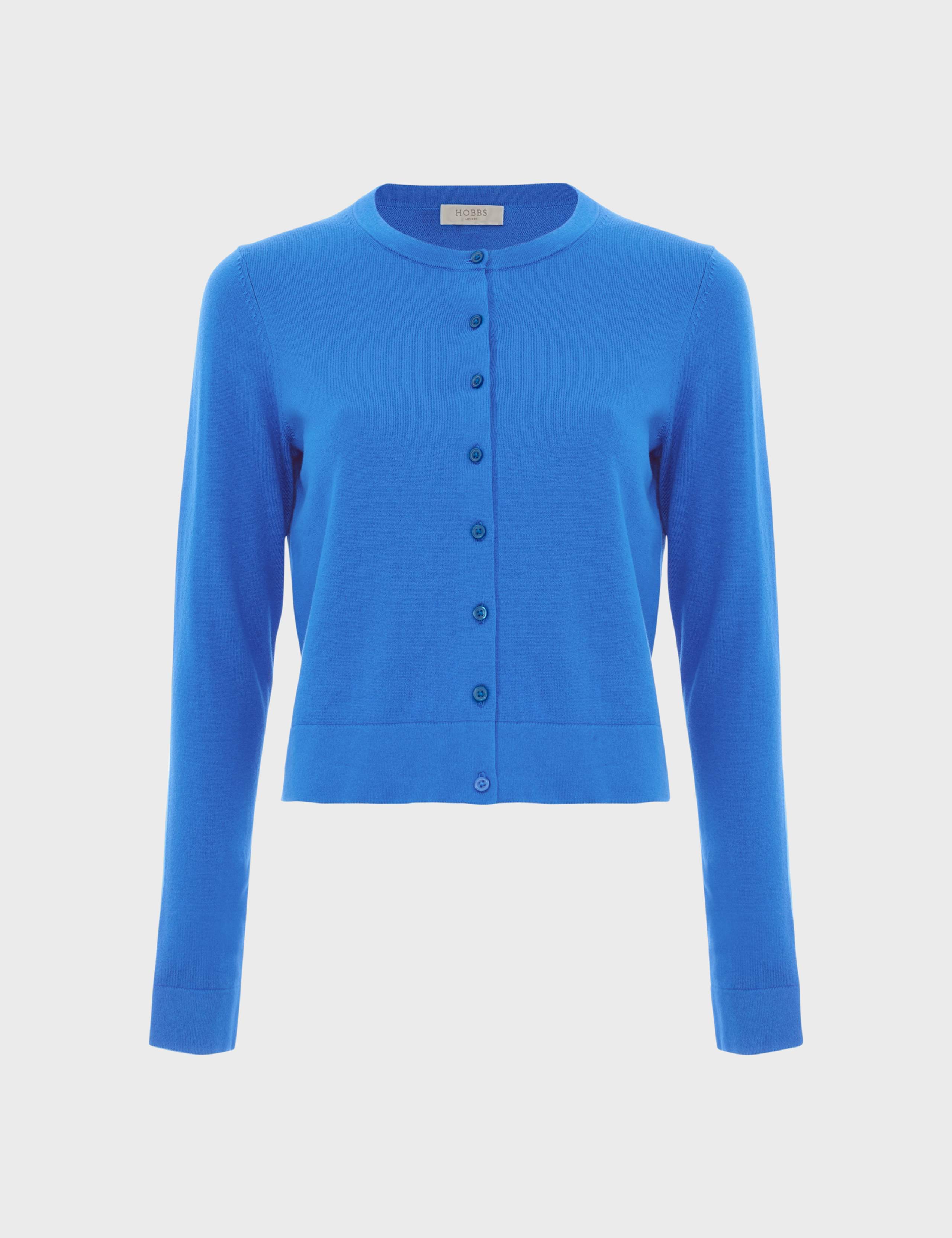 Cotton Rich Crew Neck Cardigan 2 of 5