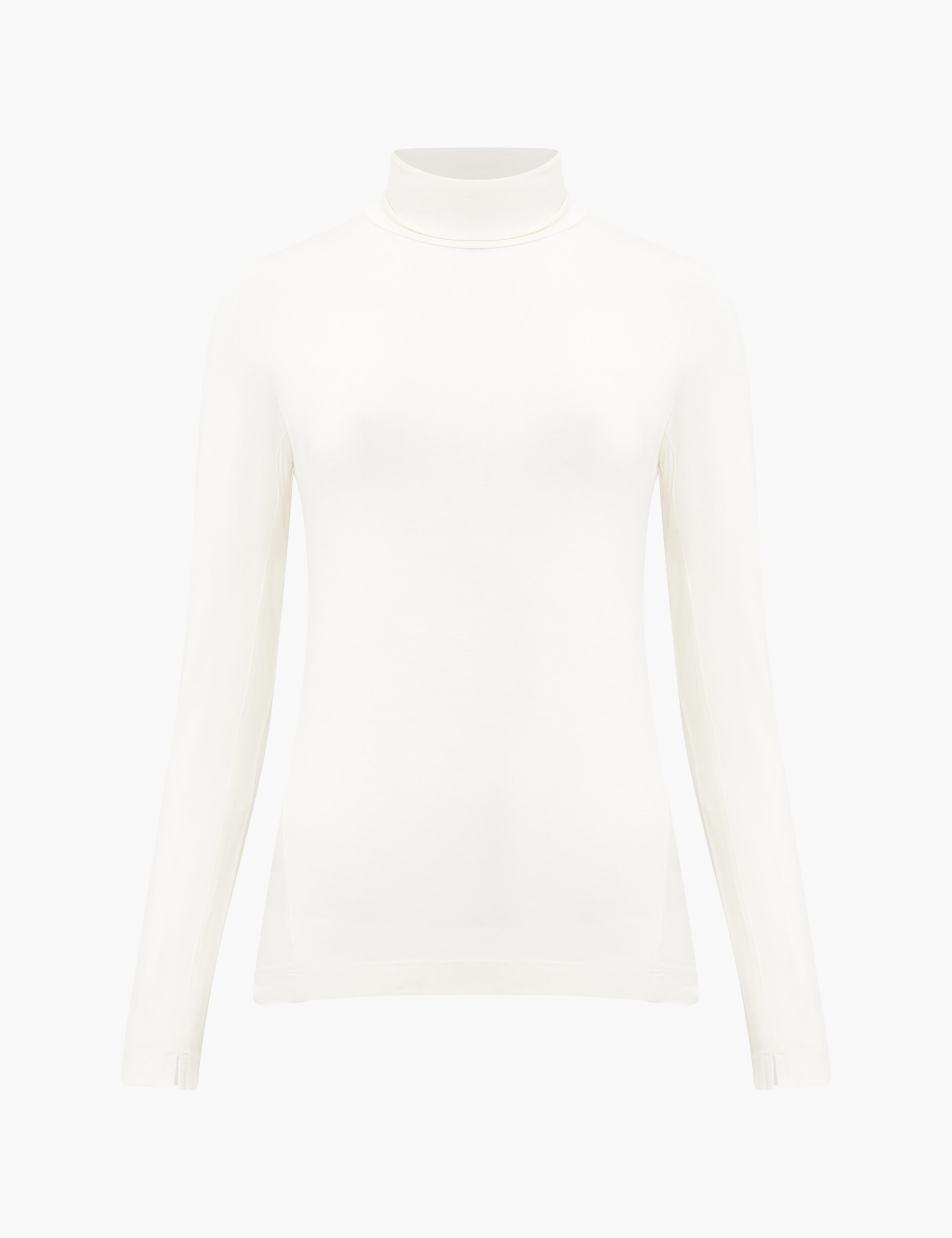 Jersey Roll Neck Fitted Long Sleeve Top 2 of 4