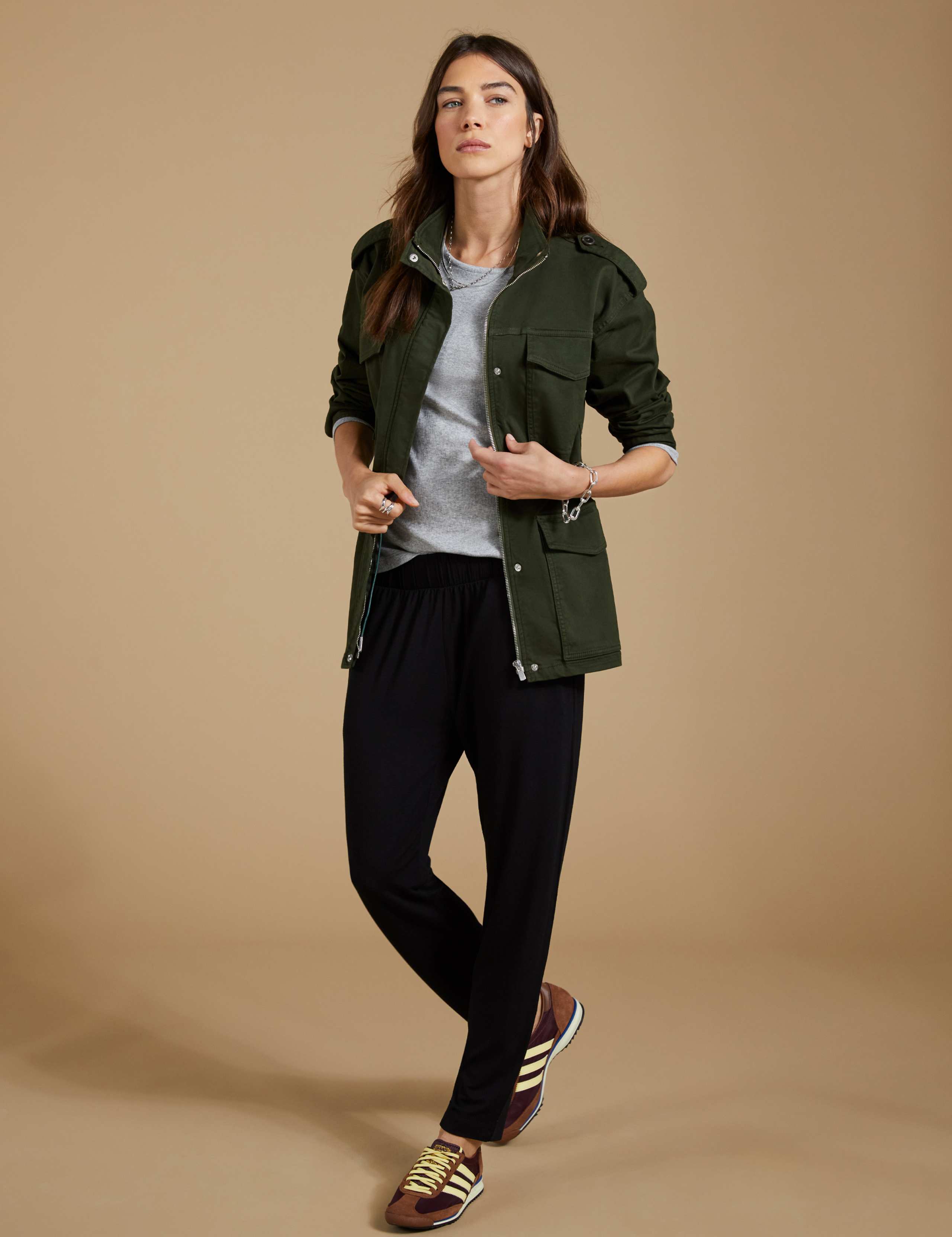 Jersey Elasticated Waist Tapered Trousers 8 of 8