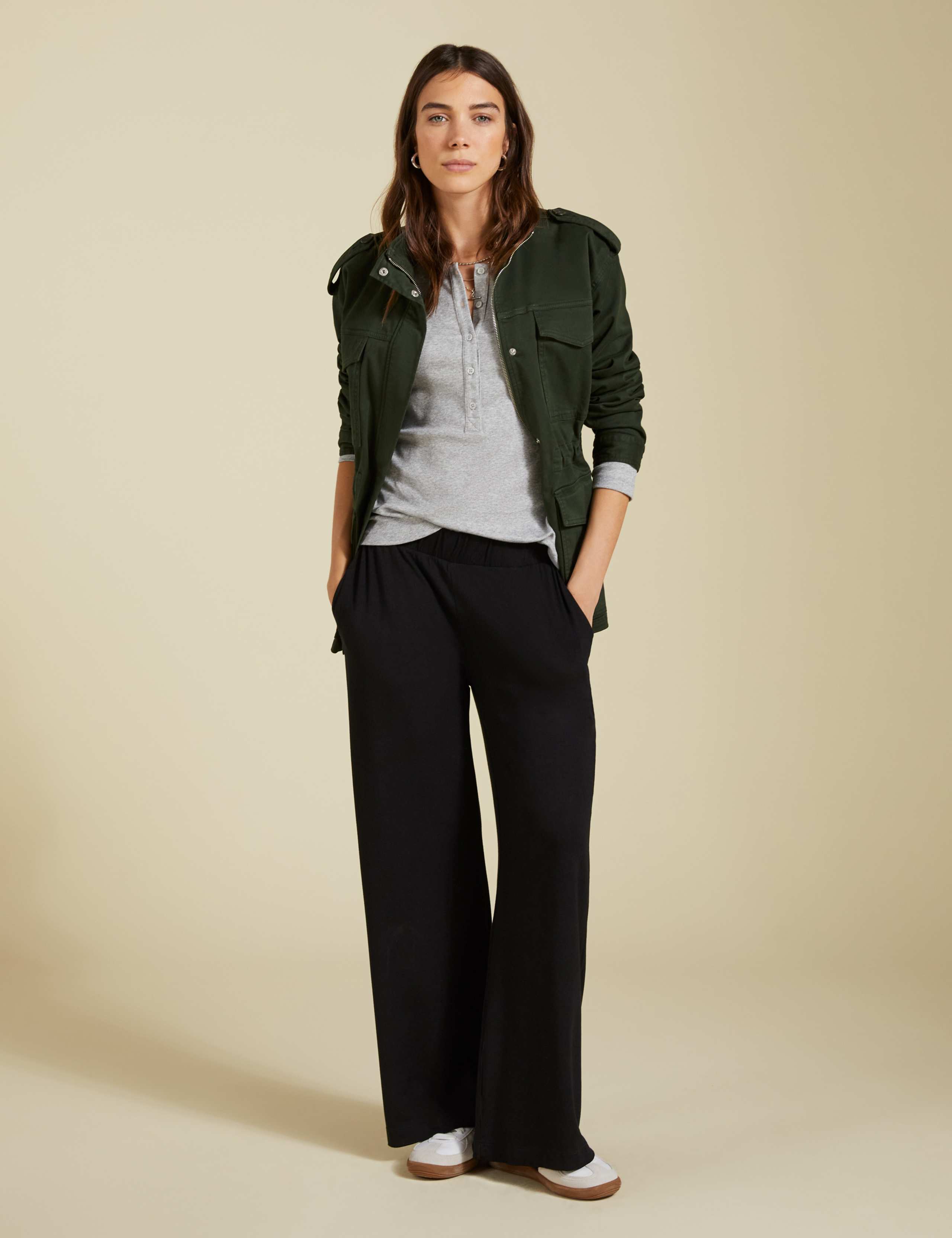 Elasticated Waist Wide Leg Trousers 6 of 6