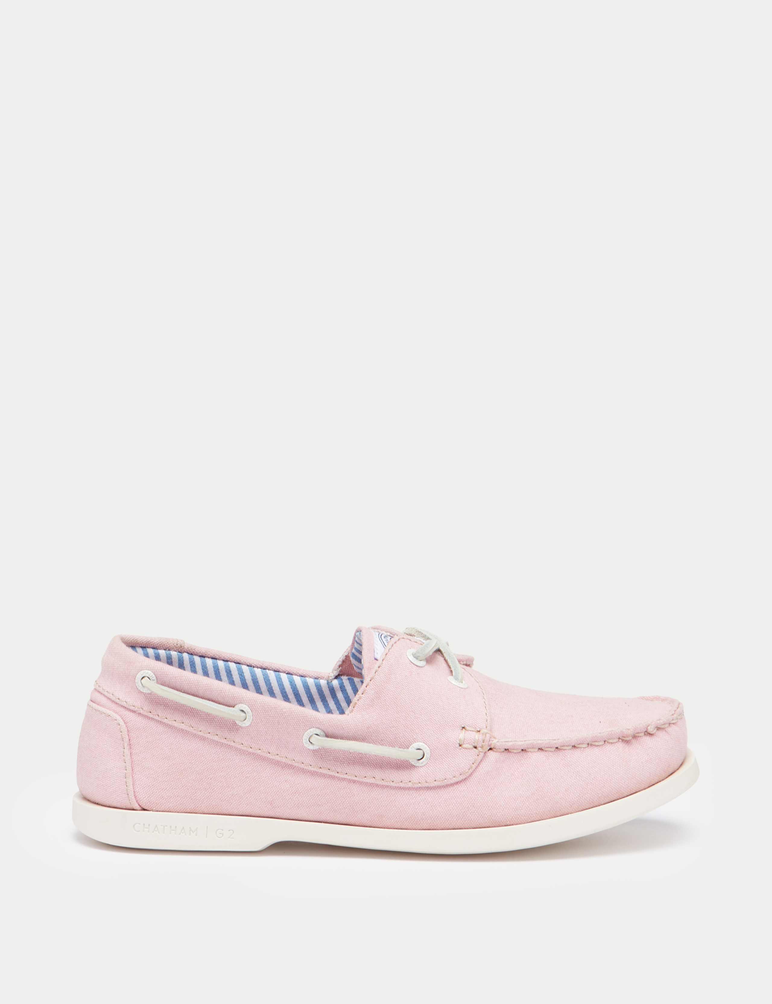 Canvas Lace Up Flat Boat Shoes 1 of 11