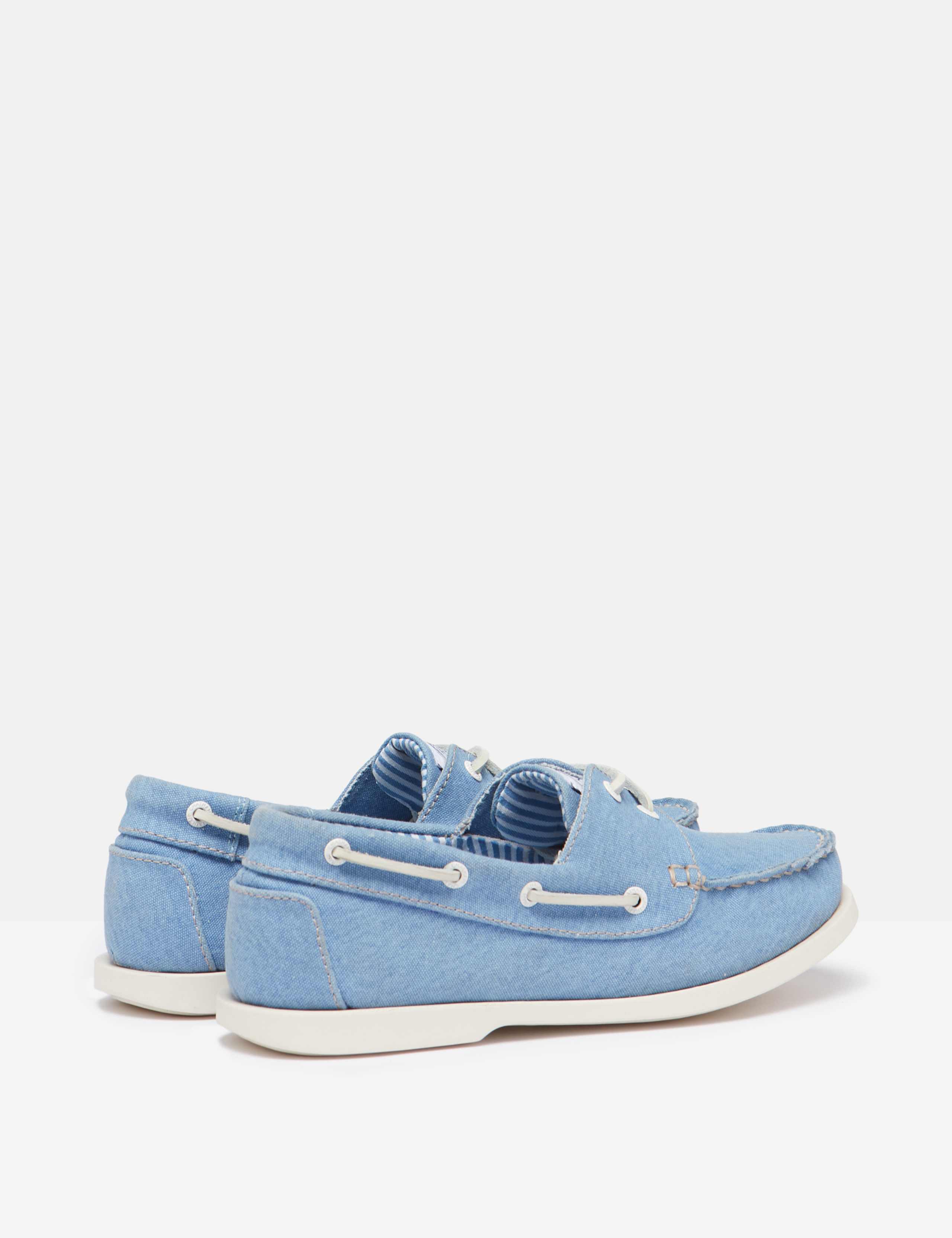 Canvas Lace Up Flat Boat Shoes 7 of 11