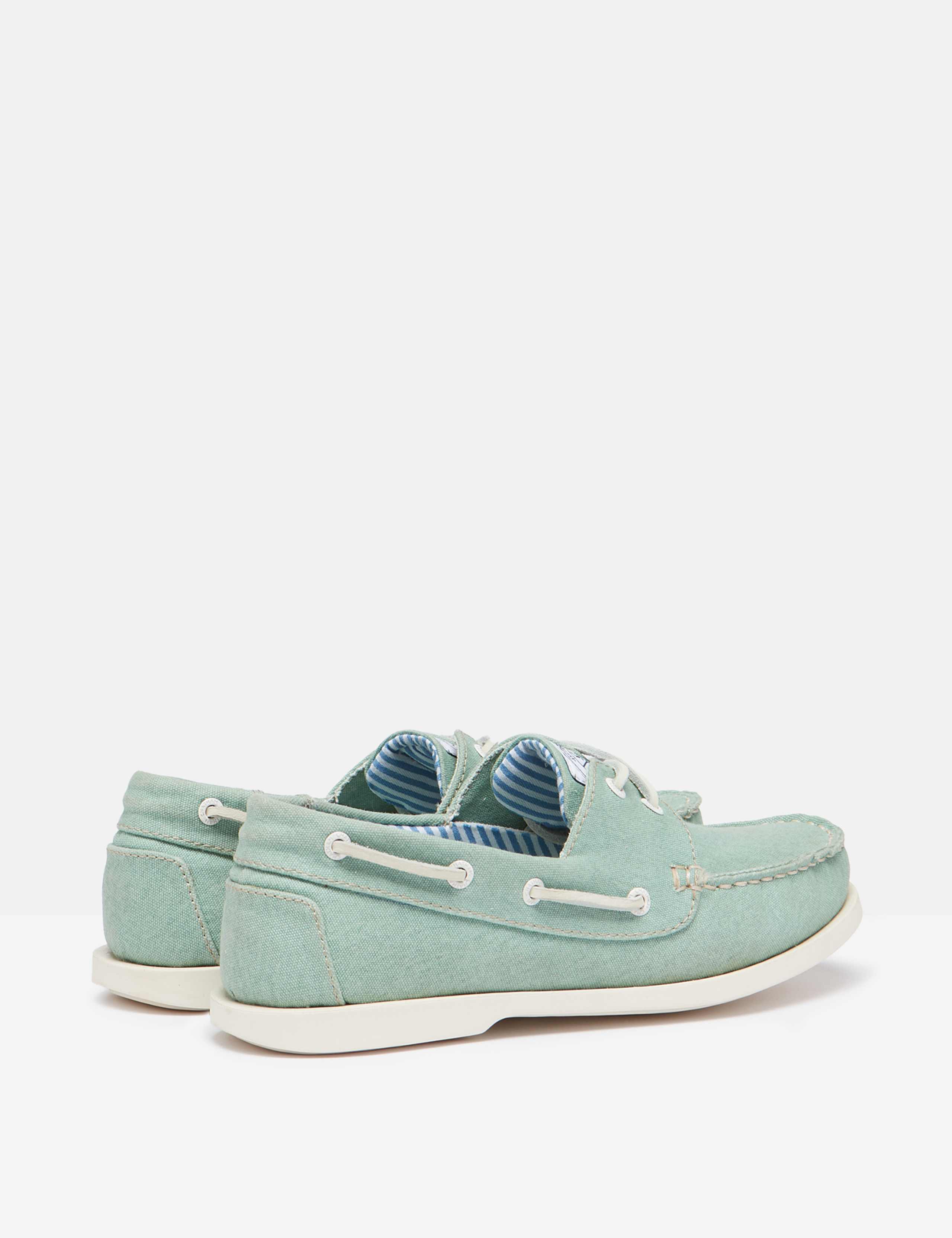 Canvas Lace Up Flat Boat Shoes 3 of 11