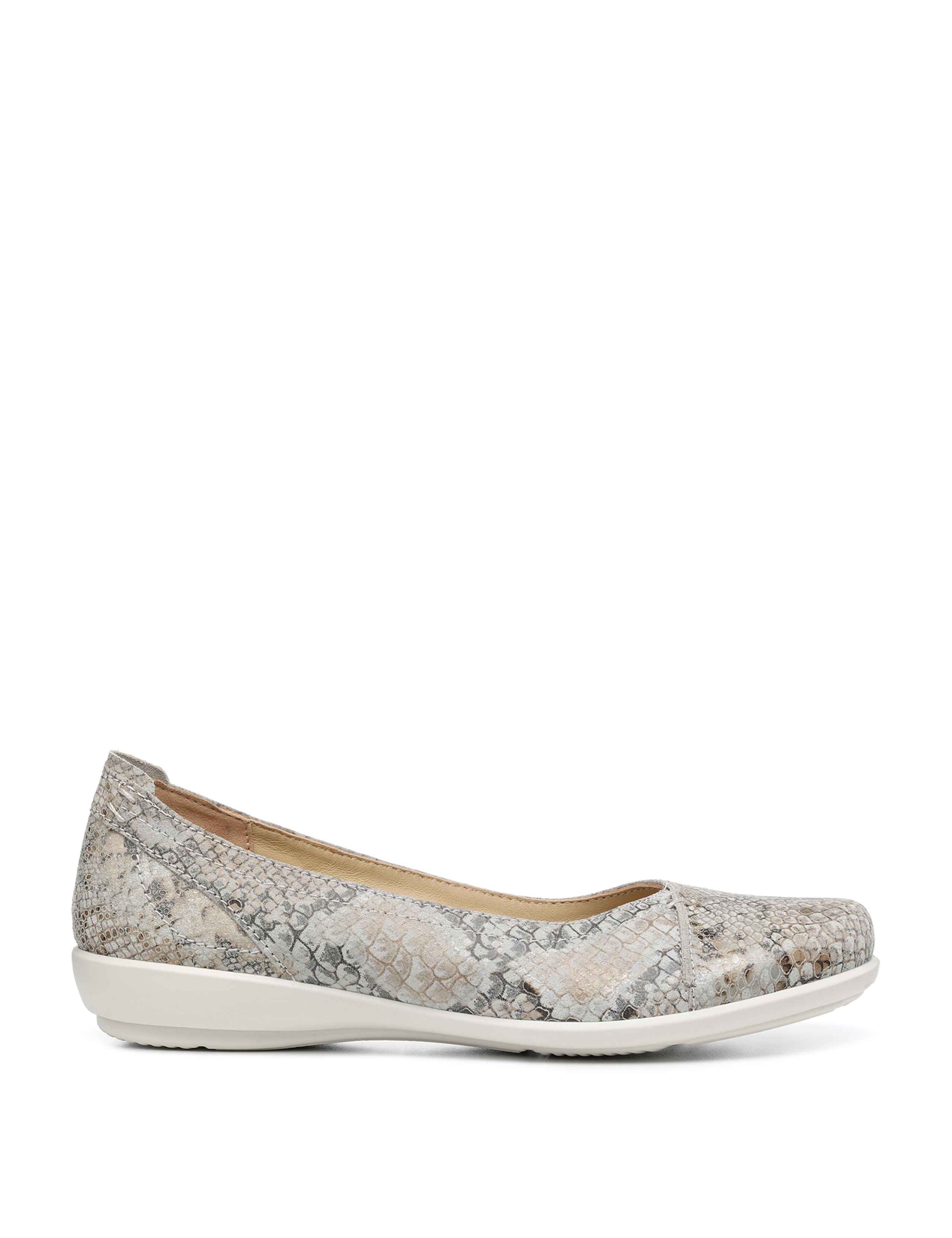 Robyn Leather Animal Print Ballet Pumps 1 of 4
