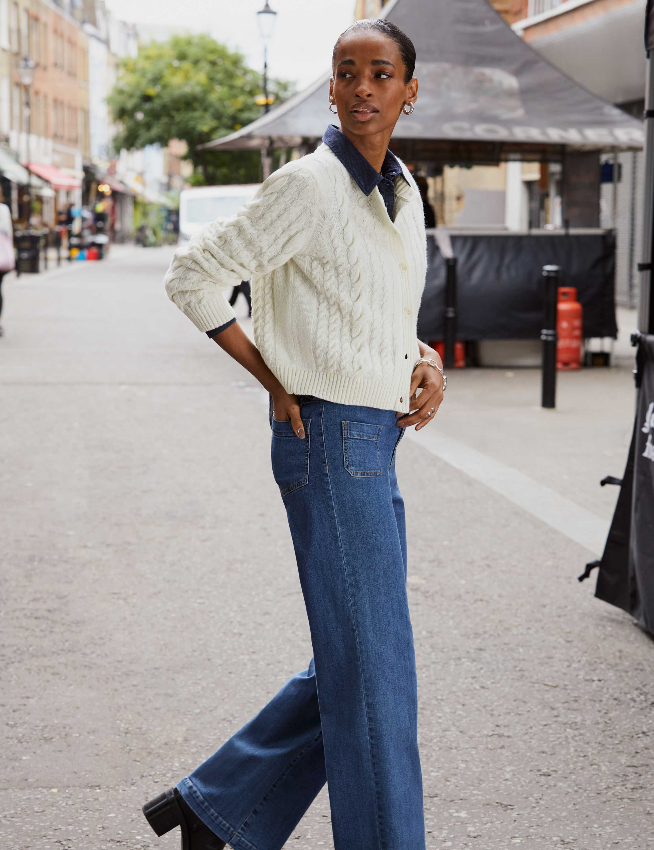 High Waisted Wide Leg Jeans 6 of 7