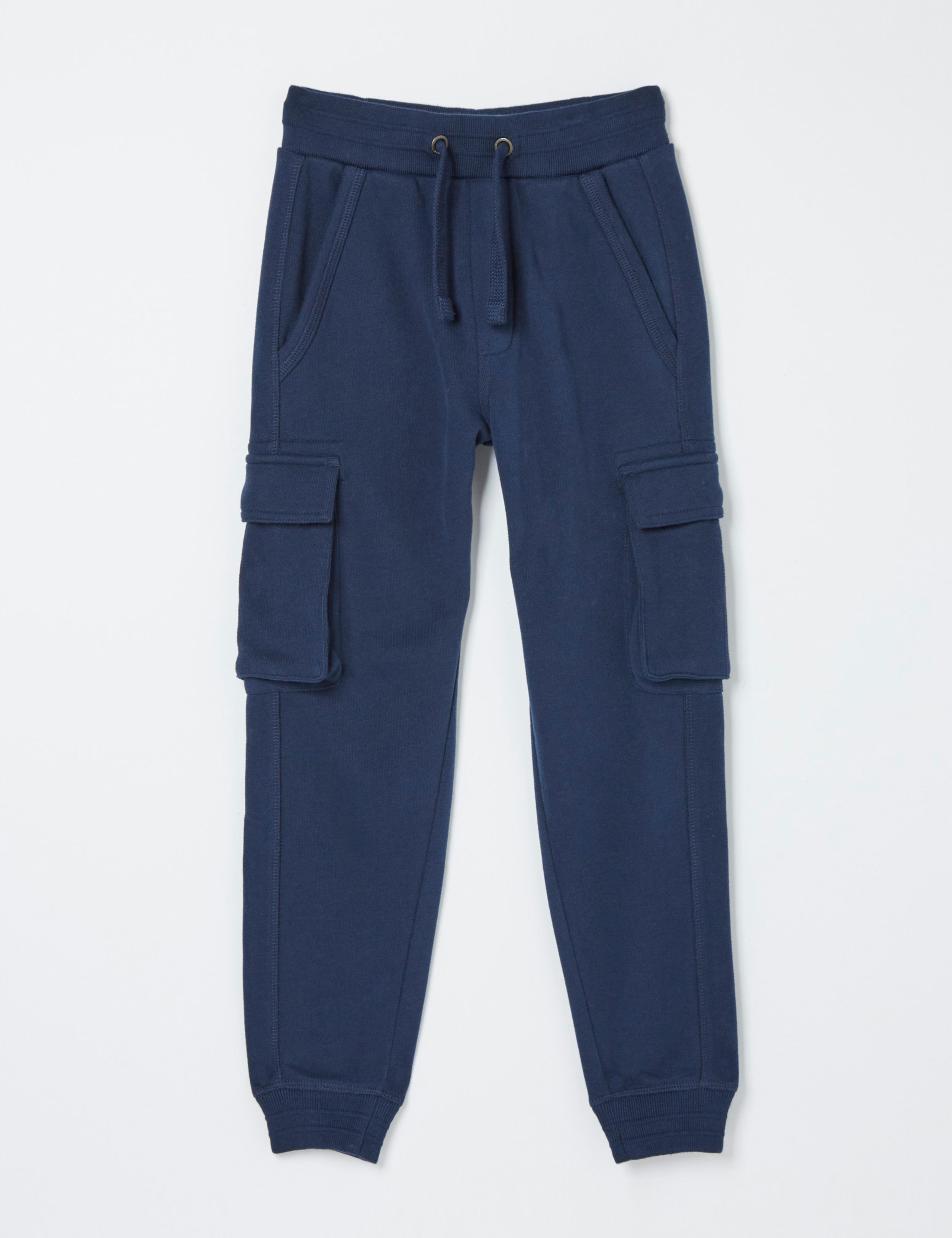Pure Cotton Cargo Joggers (3 - 13 Yrs) 1 of 1