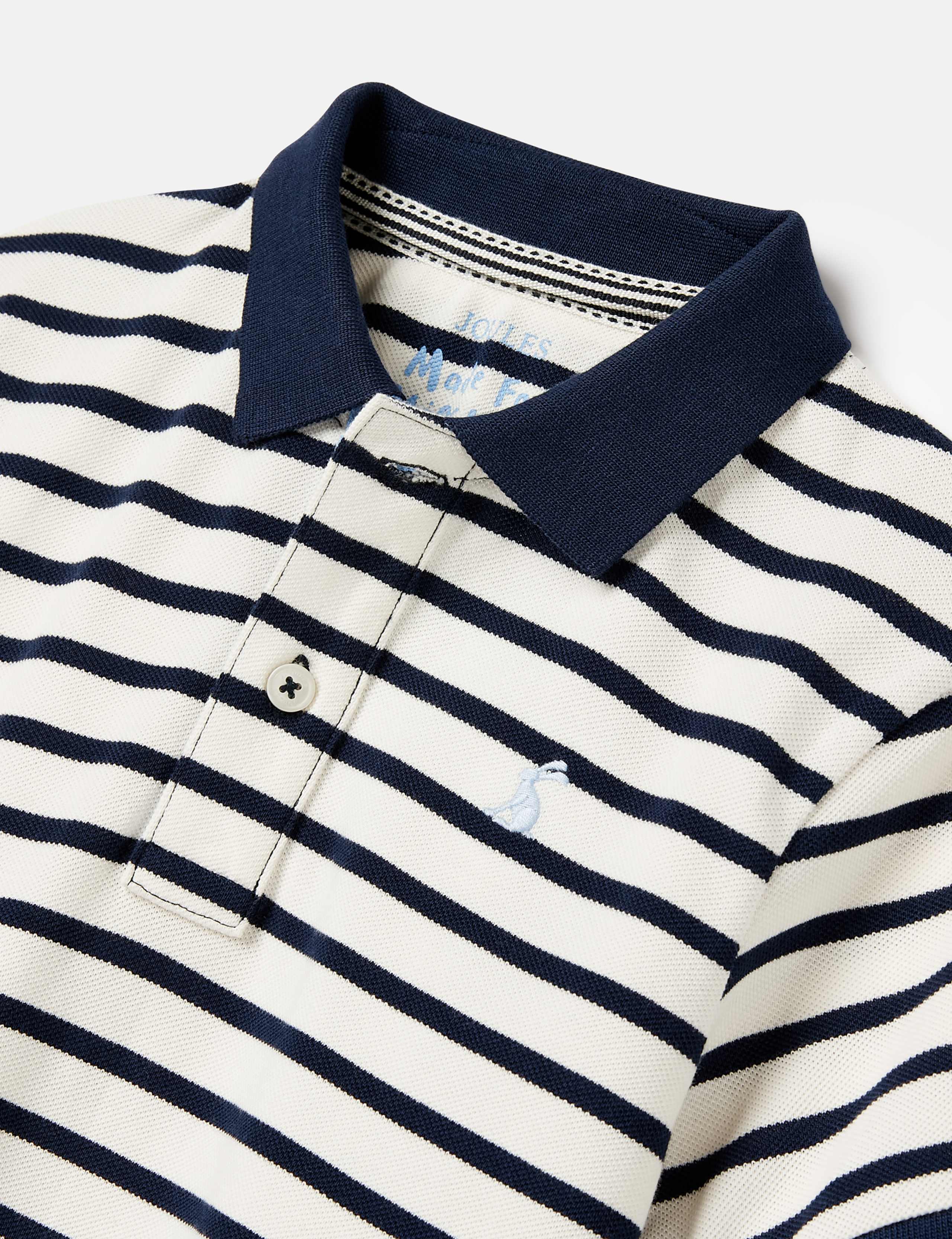 Pure Cotton Striped Polo Shirt (2-12 Yrs) 2 of 3