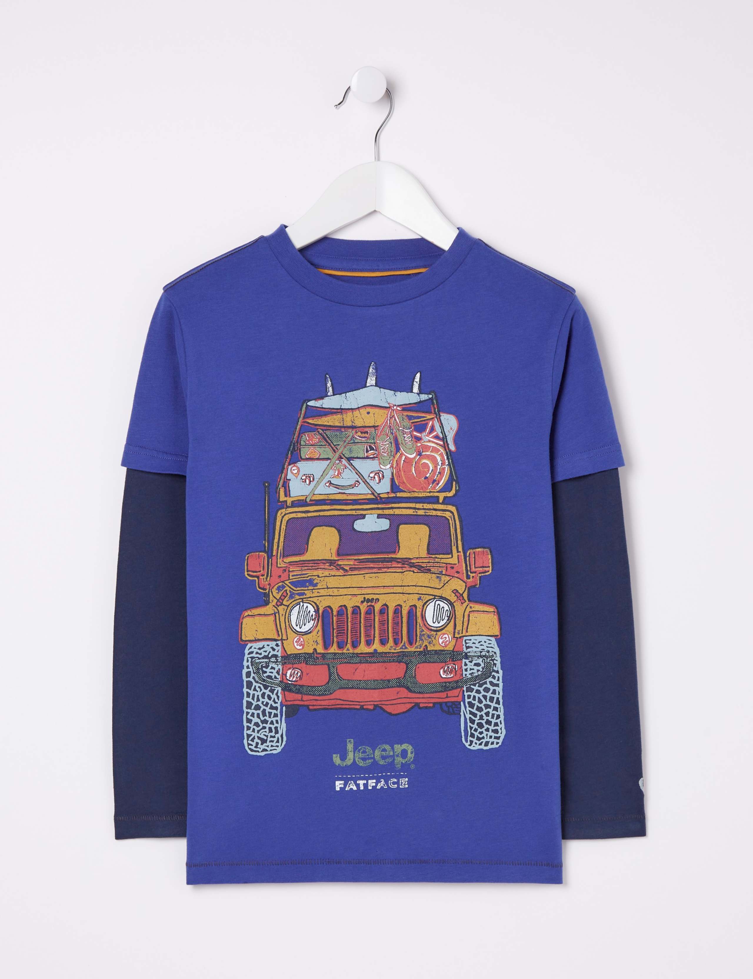 Pure Cotton Jeep Graphic T-Shirt (3-13 Yrs) 2 of 4