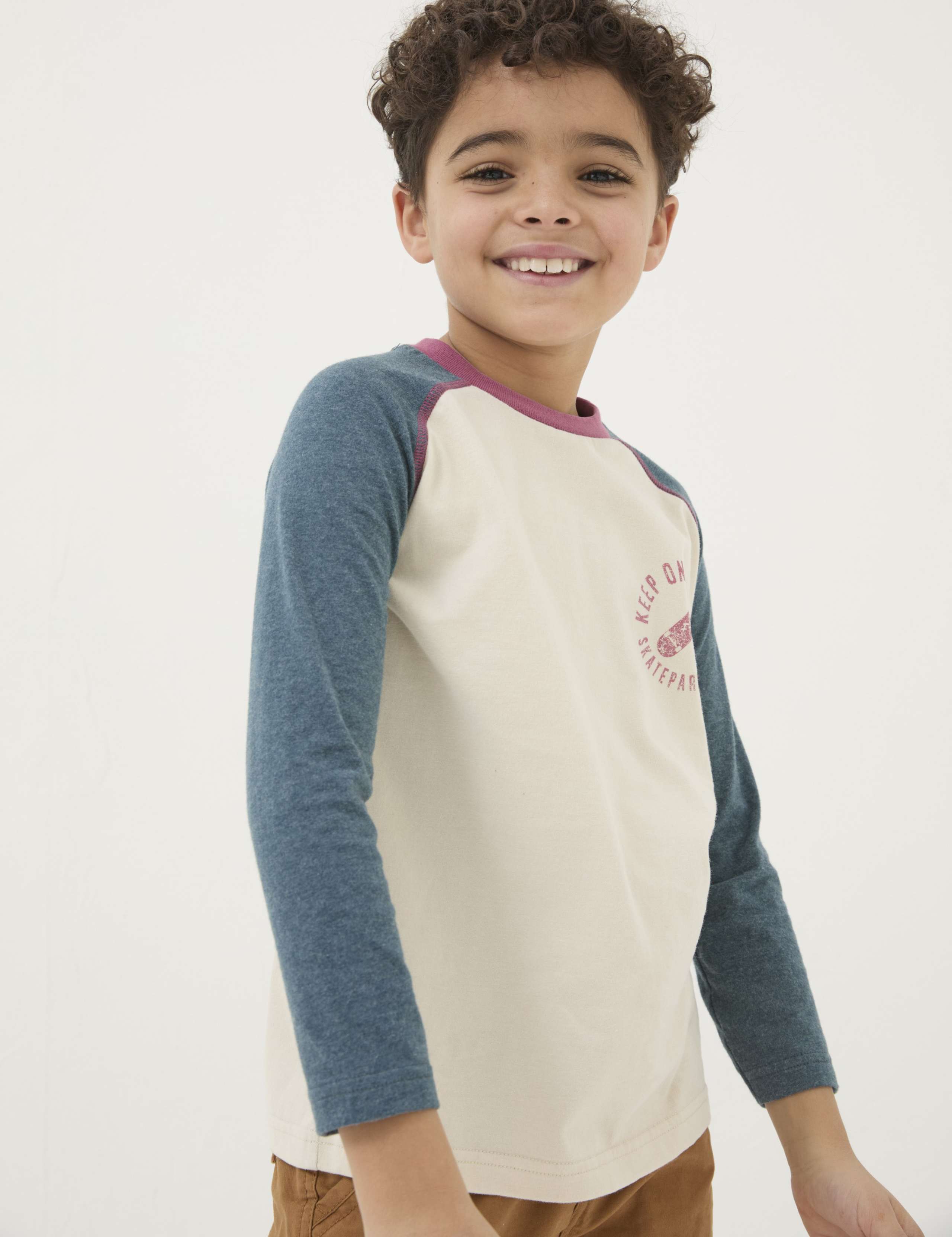 Pure Cotton Skater Graphic T-Shirt (3-13 Yrs) 1 of 5