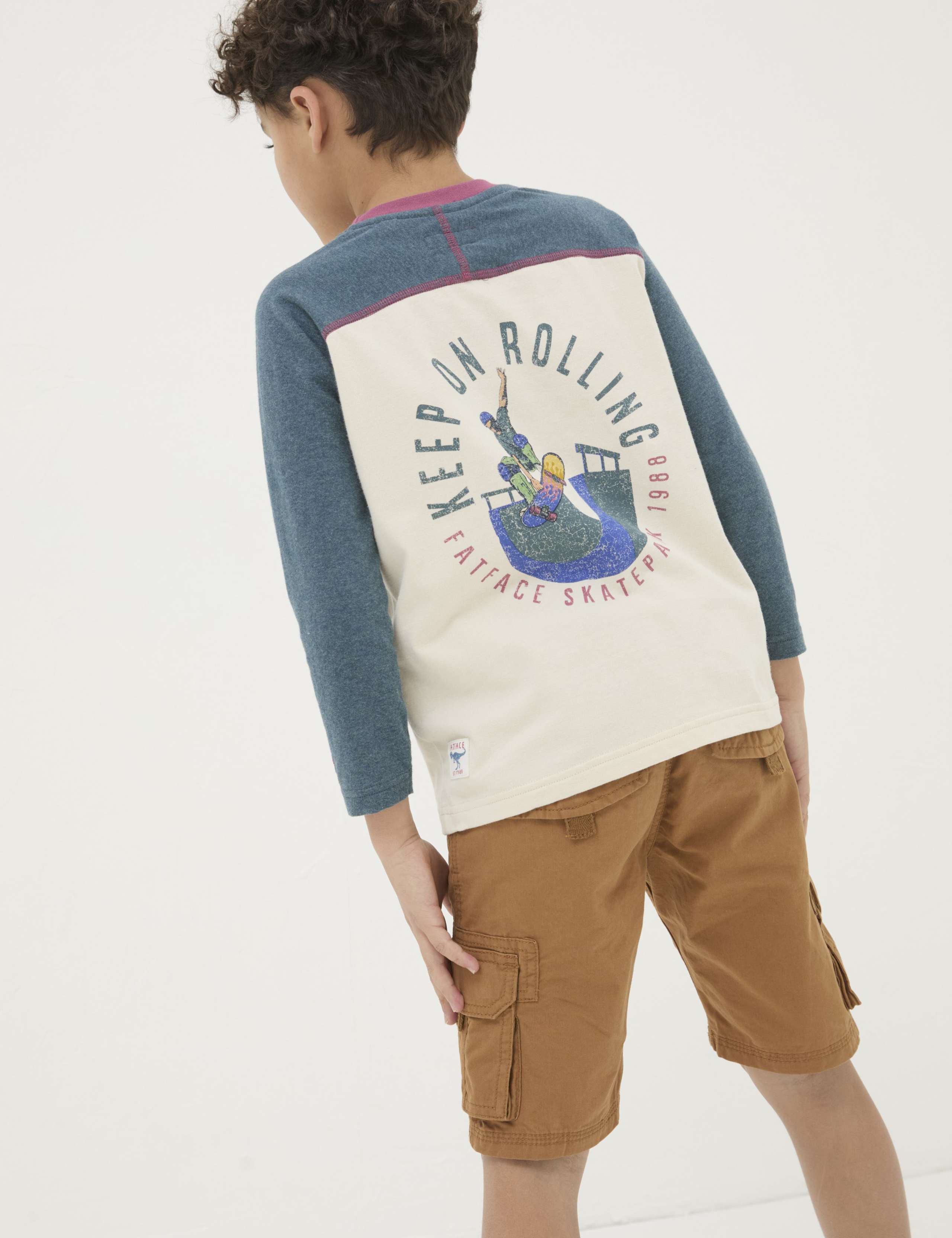 Pure Cotton Skater Graphic T-Shirt (3-13 Yrs) 3 of 5