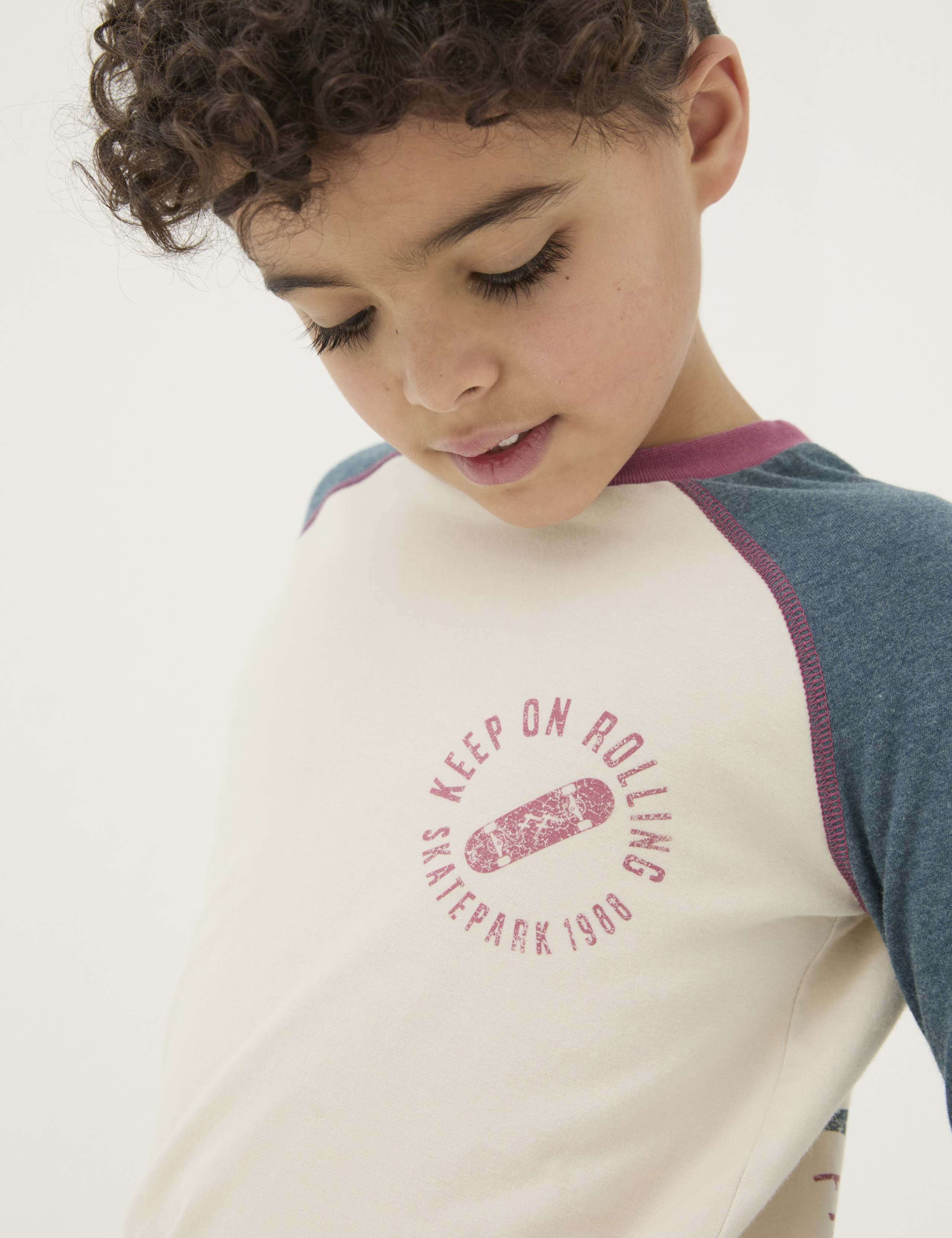 Pure Cotton Skater Graphic T-Shirt (3-13 Yrs) 5 of 5