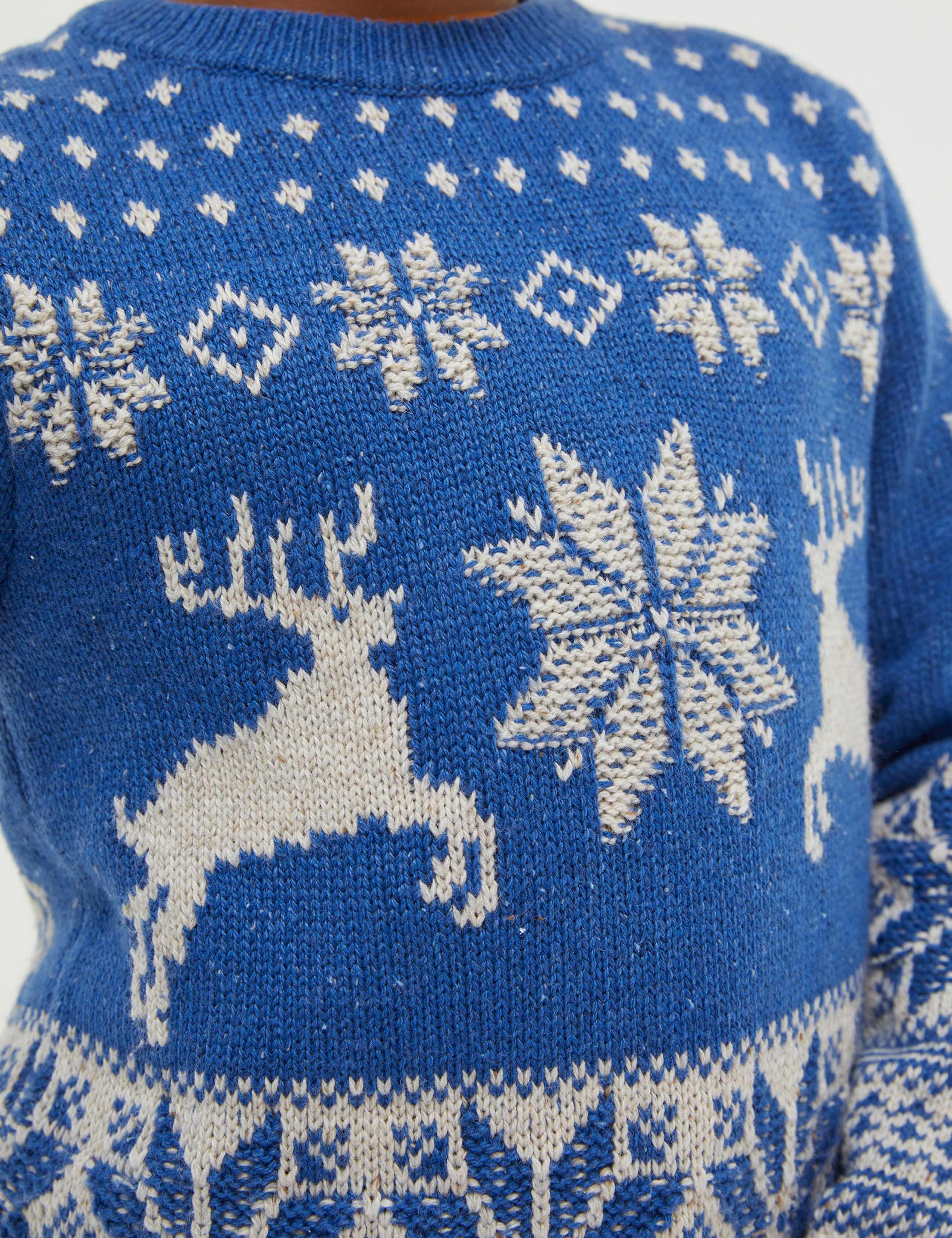 Cotton Rich Deer Fair Isle Knitted Jumper (3-13 Yrs) 4 of 4