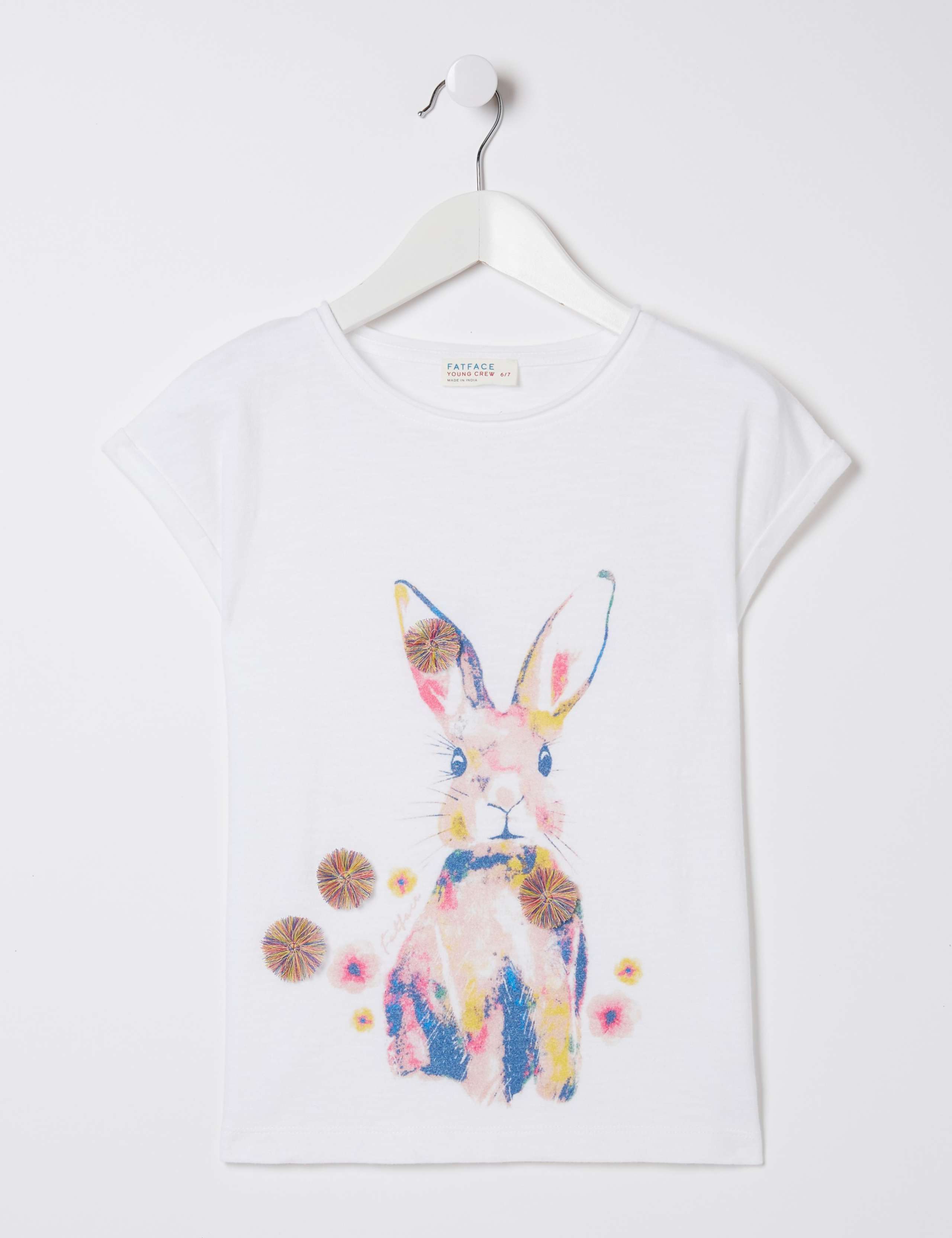 Pure Cotton Bunny T-Shirt (3-13 Yrs) 2 of 3