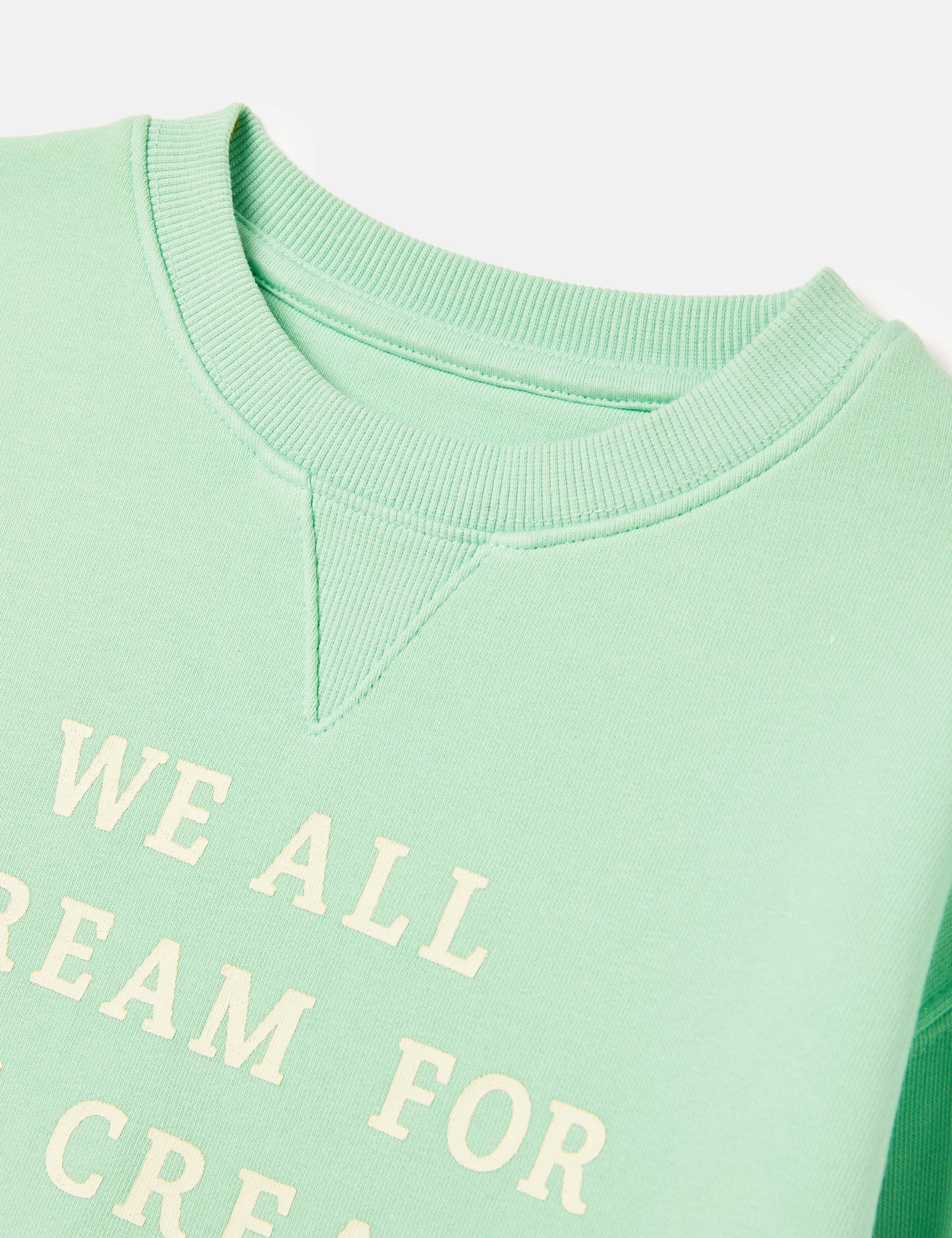 Cotton Rich Ice Cream Slogan Sweatshirt (2-10 Yrs) 4 of 7