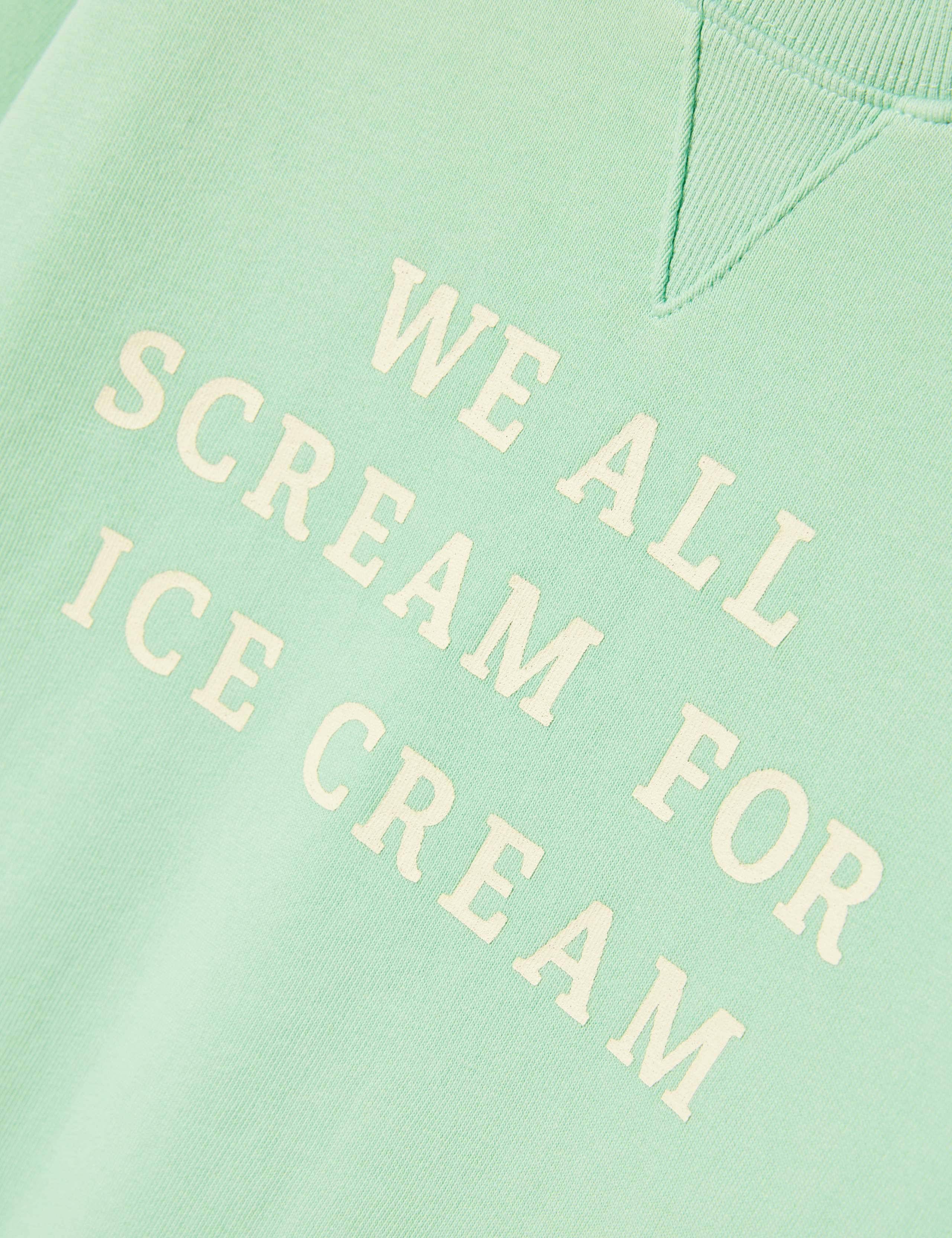 Cotton Rich Ice Cream Slogan Sweatshirt (2-10 Yrs) 5 of 7