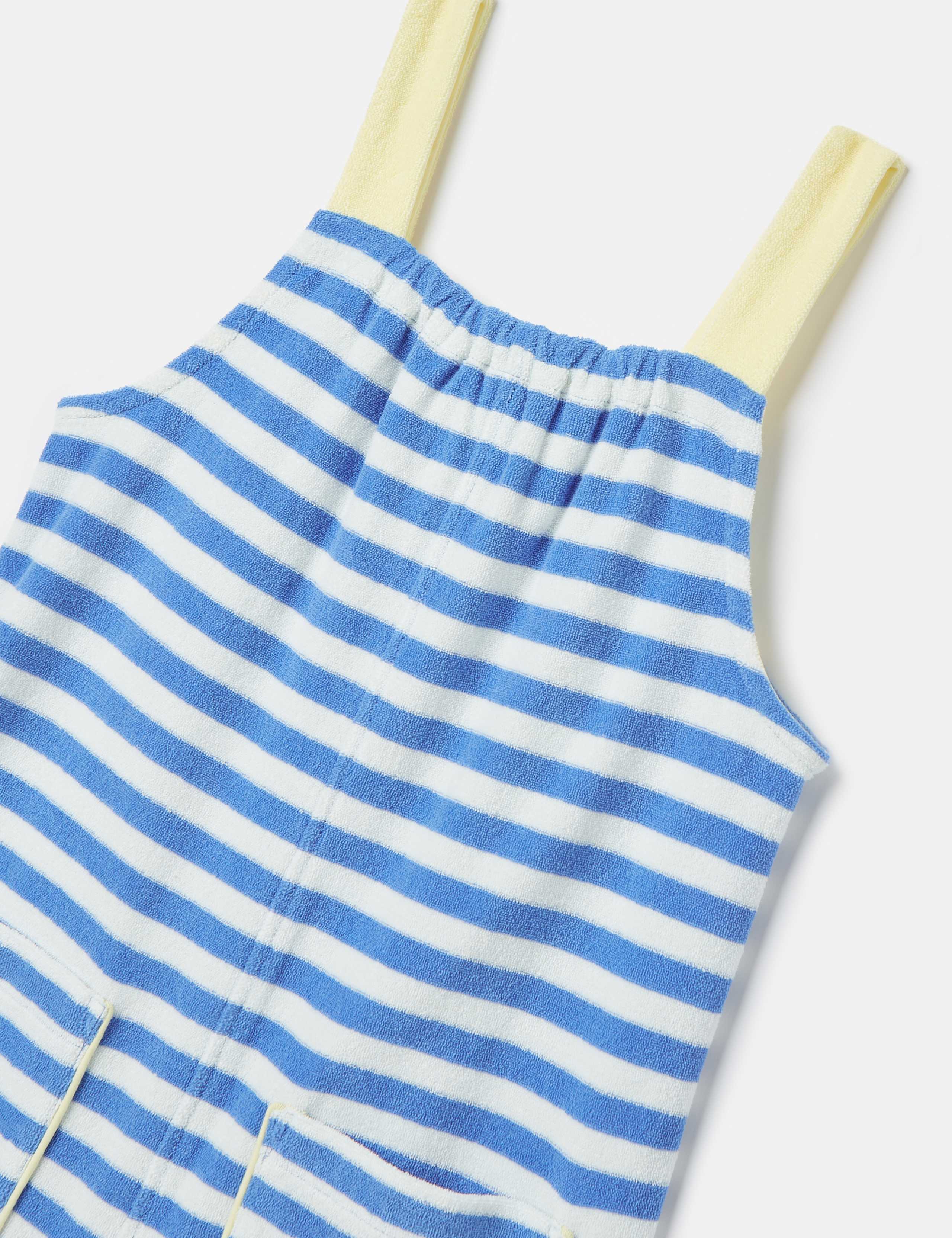 Pure Cotton Towelling Striped Playsuit (2-6 Yrs) 3 of 5