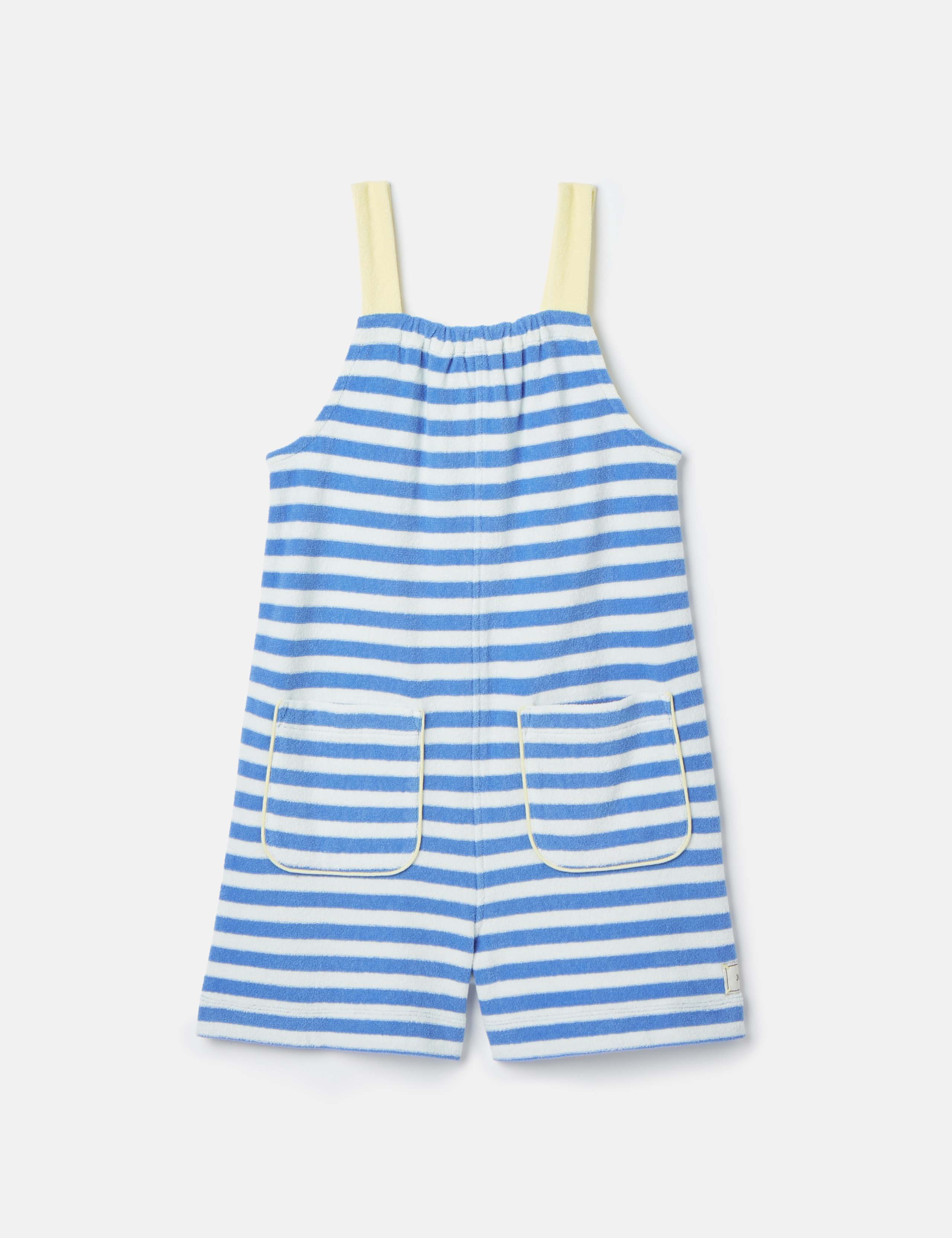 Pure Cotton Towelling Striped Playsuit (2-6 Yrs) 1 of 5