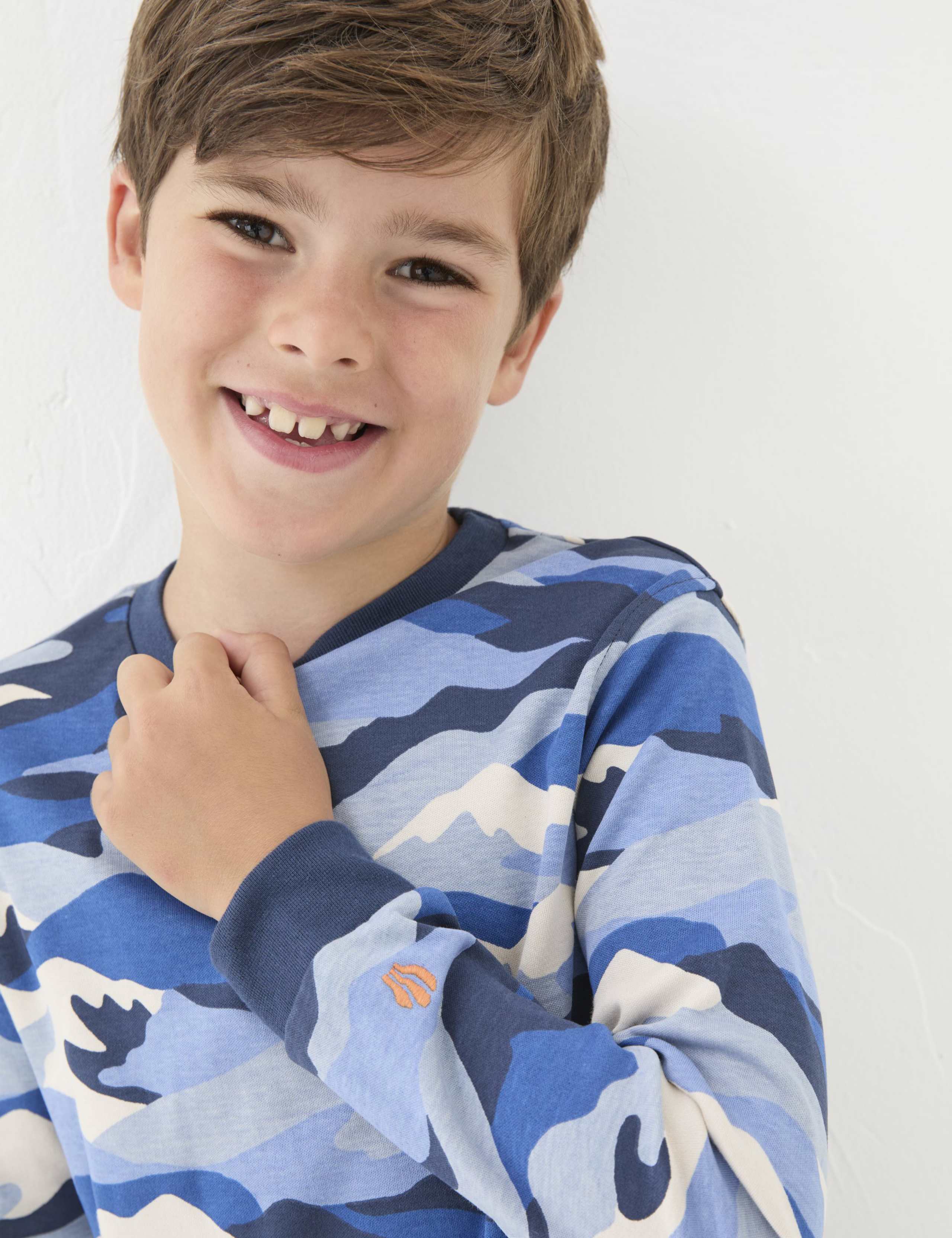 Pure Cotton Mountain Print Pyjama Set (3-13 Yrs) 4 of 5