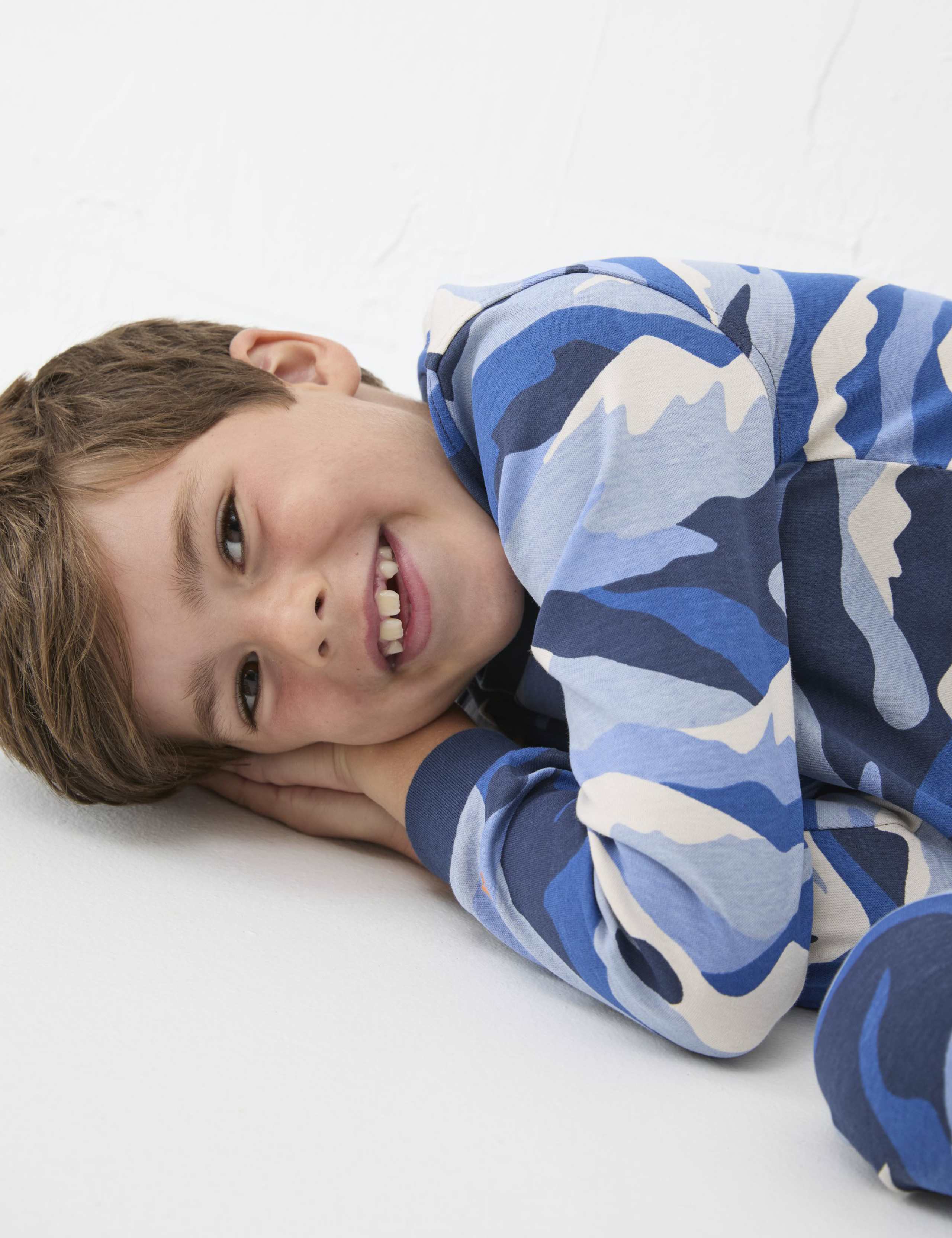 Pure Cotton Mountain Print Pyjama Set (3-13 Yrs) 5 of 5