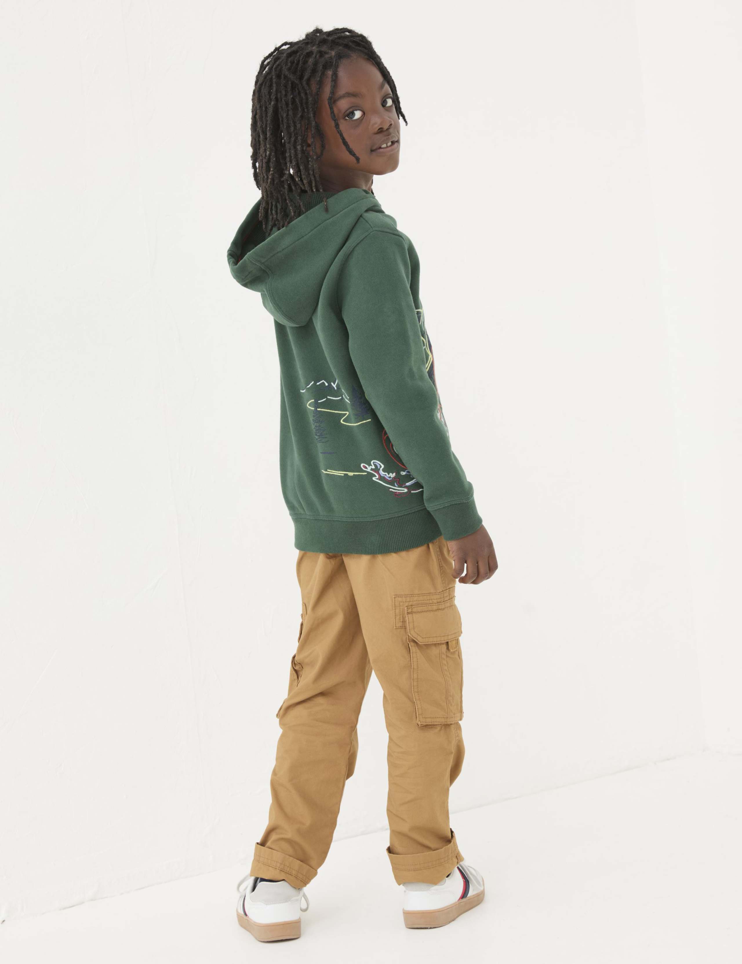 Cotton Blend Print Hoodie (3-13 Yrs) 3 of 6
