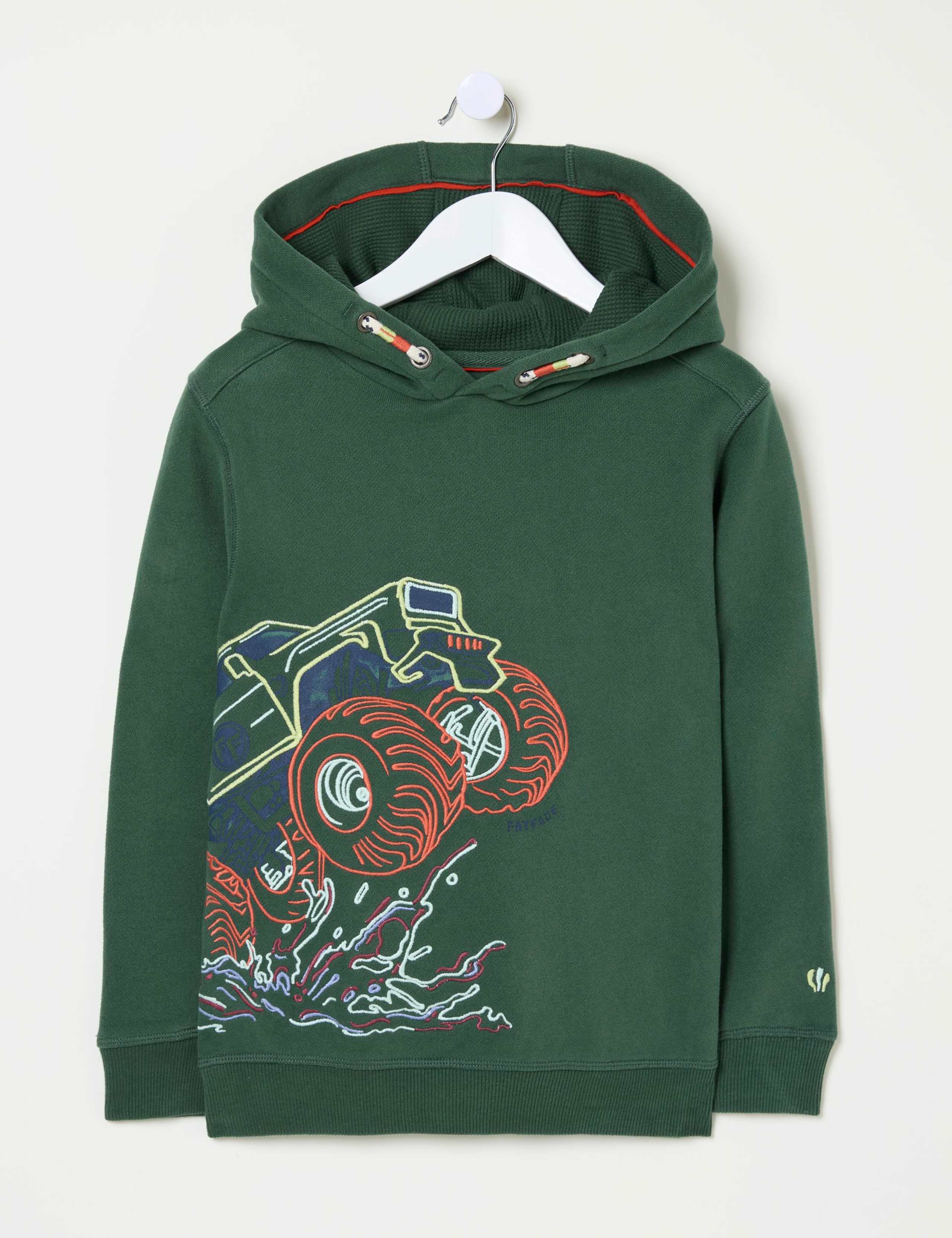 Cotton Blend Print Hoodie (3-13 Yrs) 2 of 6
