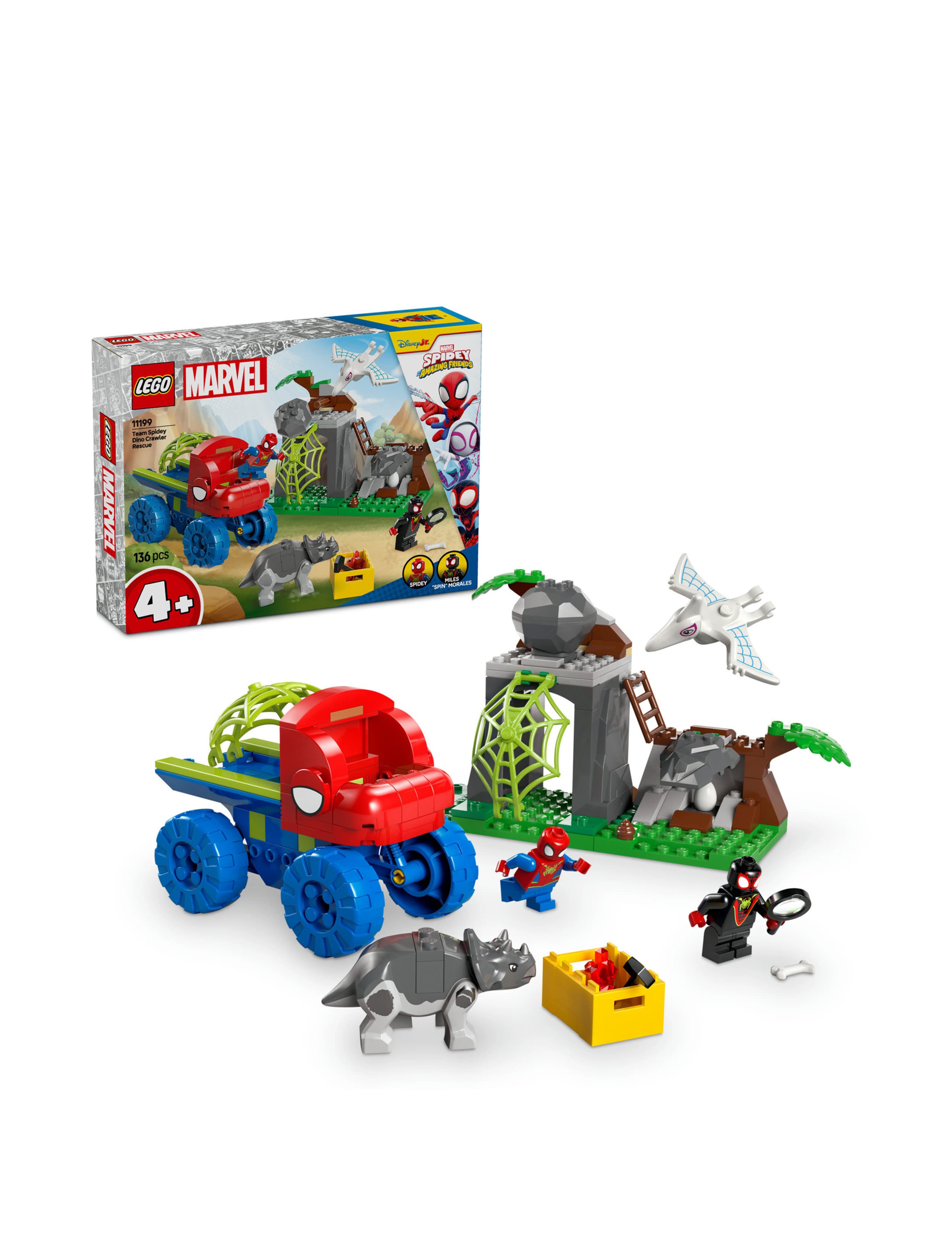 LEGO® Marvel Spidey And His Amazing Friends Team Spidey Dino Crawler Rescue 11199 (4+ Yrs) 1 of 6