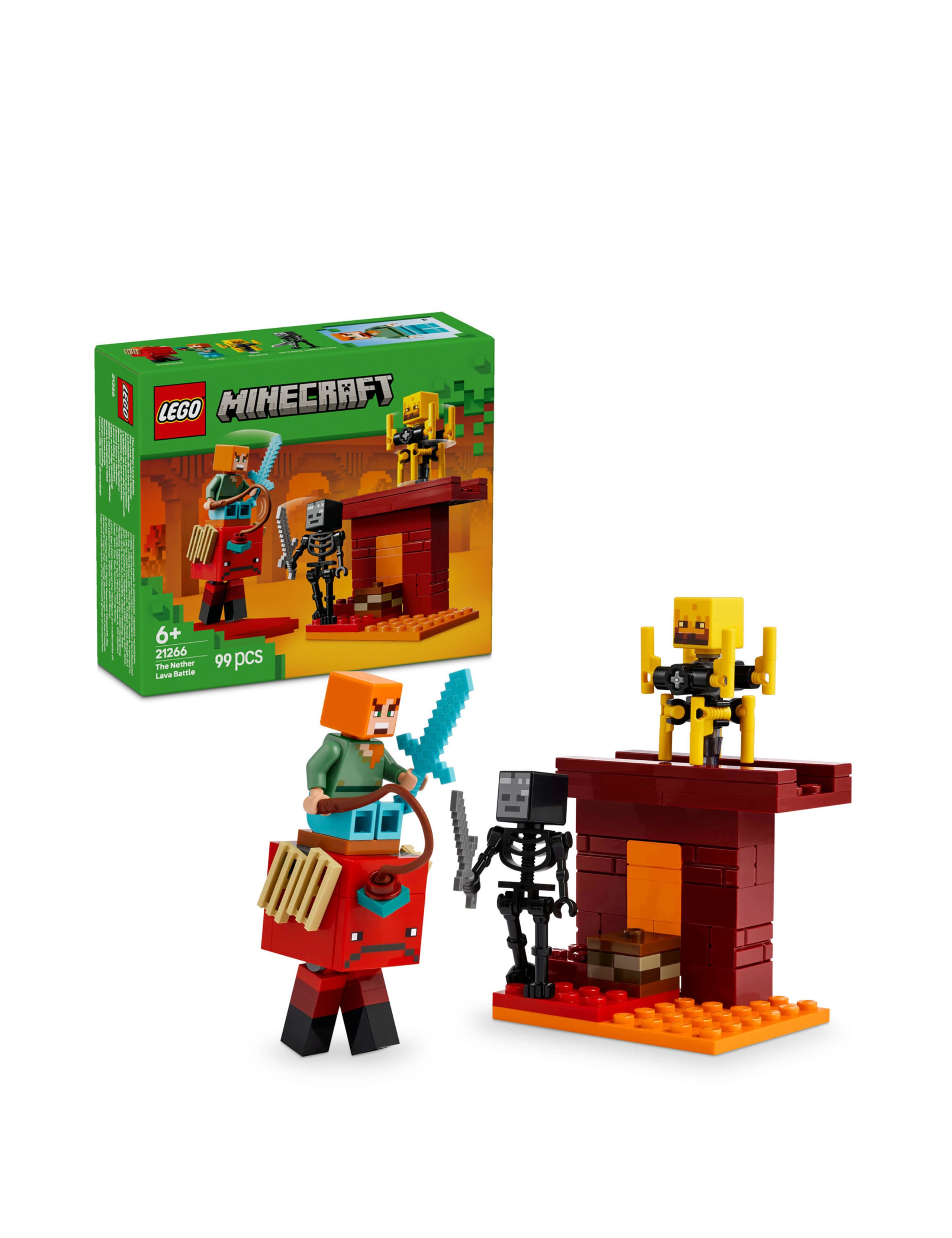 LEGO® Minecraft The Nether Lava Battle Set 21266  (6+ Yrs) 1 of 6