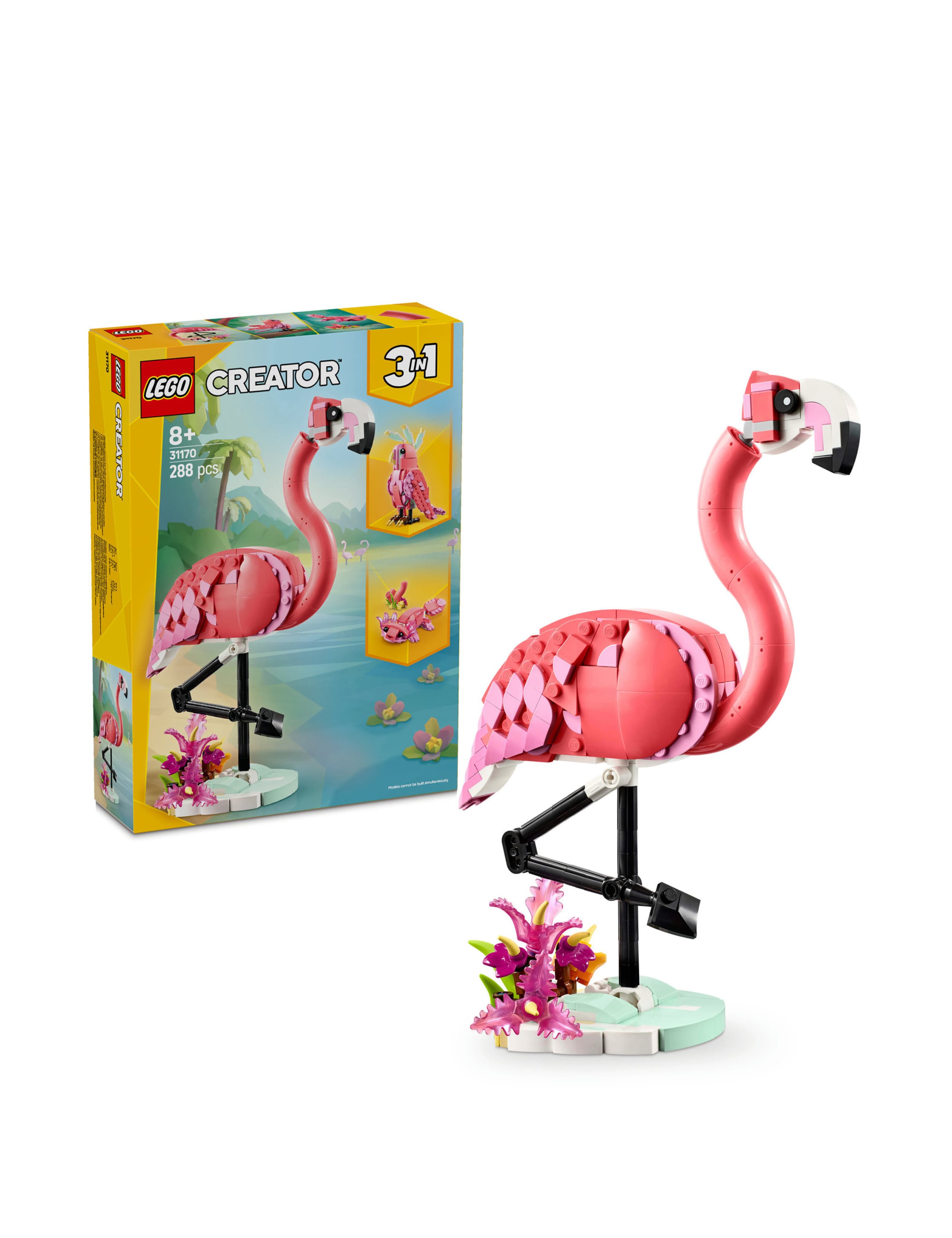 LEGO® Creator 3in1 Wild Animals: Pink Flamingo 31170 (8+ Yrs) 1 of 6