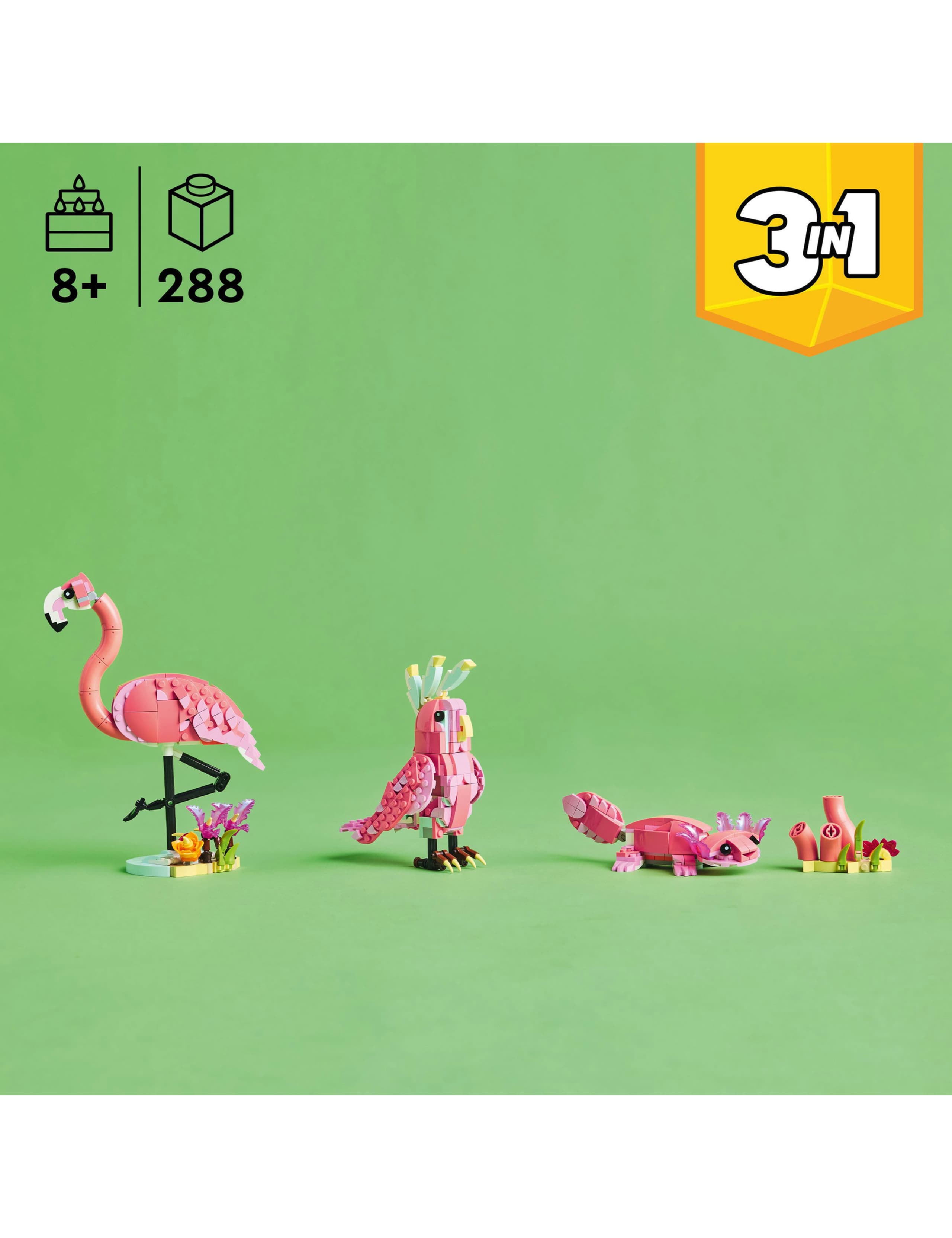 LEGO® Creator 3in1 Wild Animals: Pink Flamingo 31170 (8+ Yrs) 4 of 6