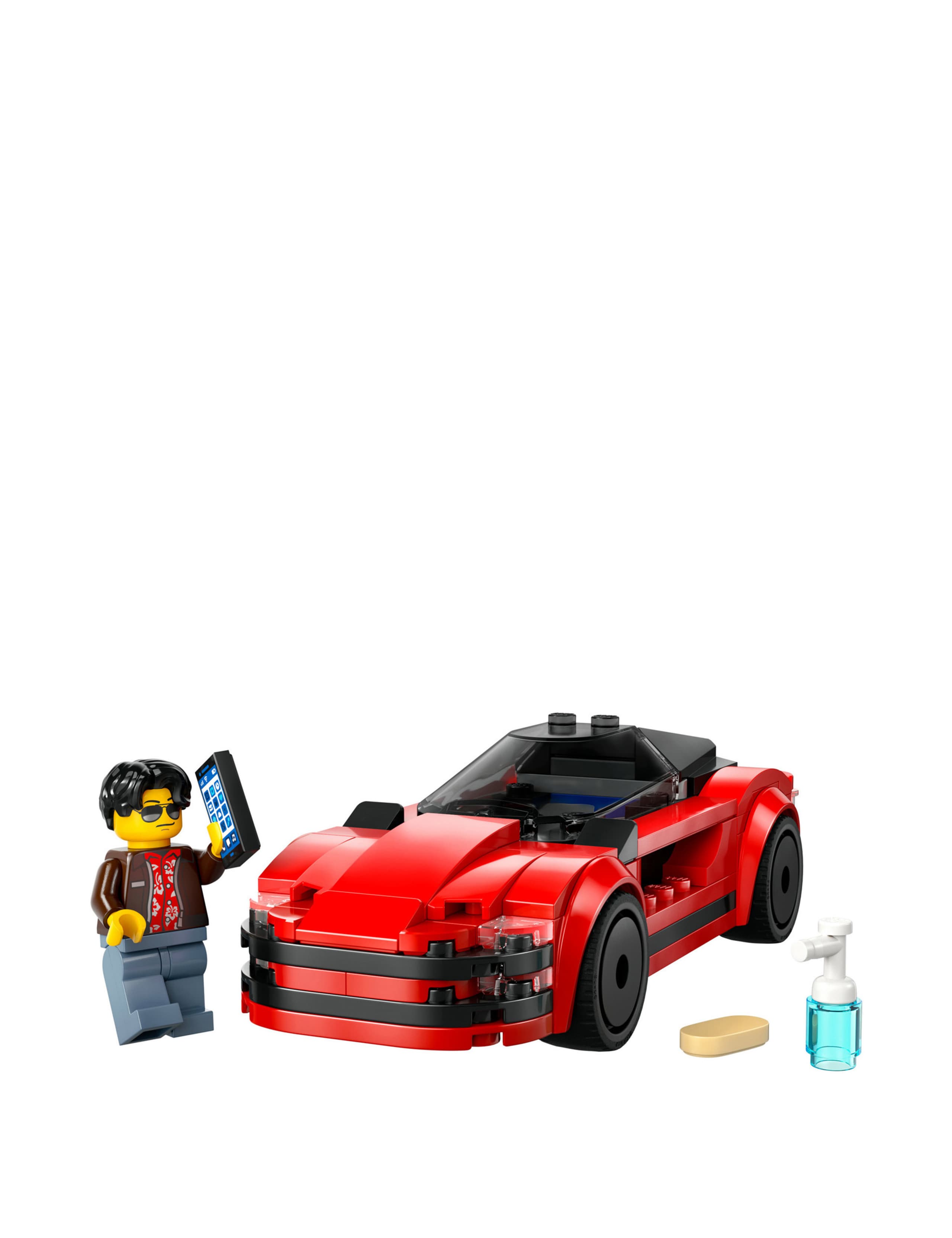 LEGO® City Red Sports Car Toy Vehicle Set  60448 (5+ Yrs) 6 of 6
