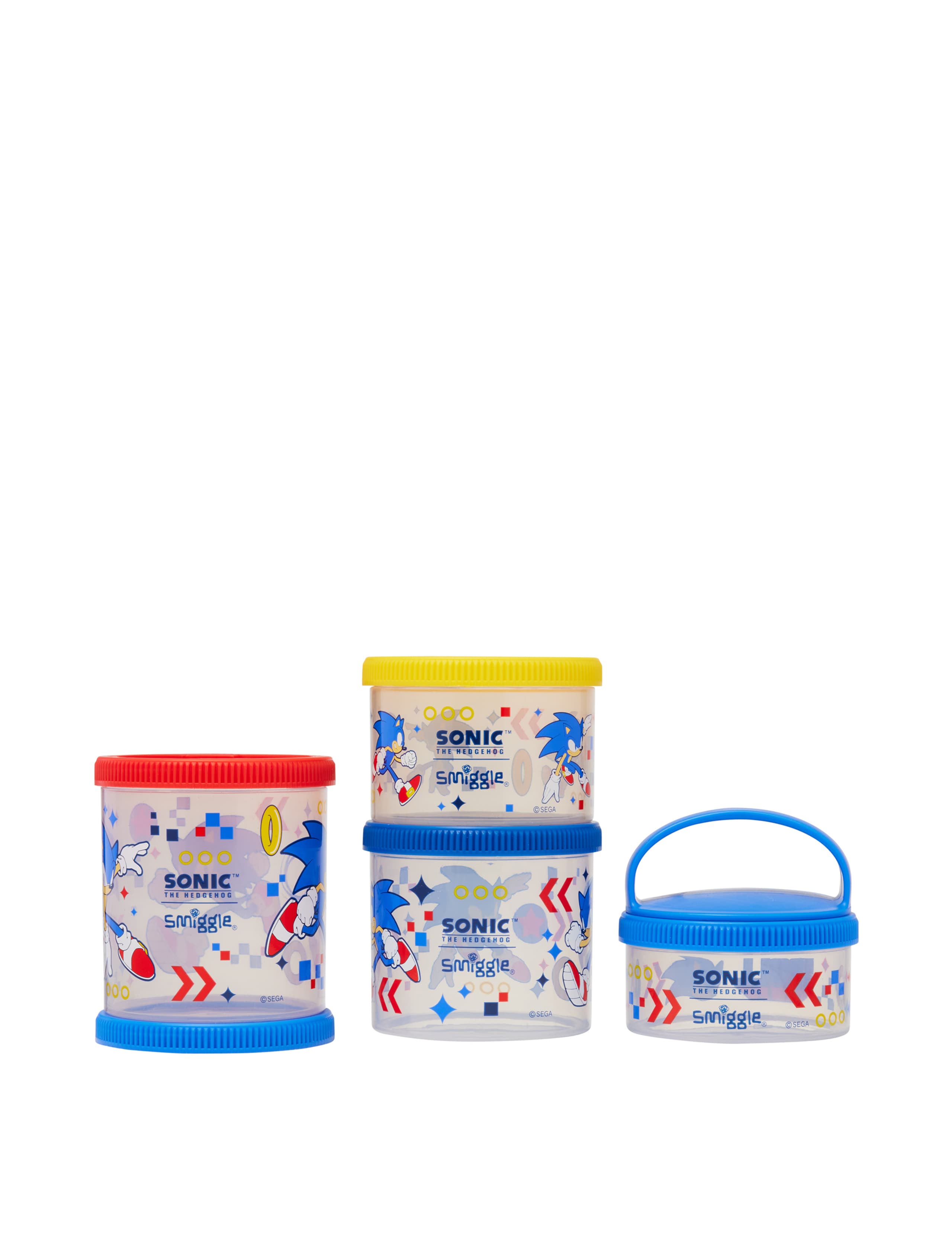 Kids' Sonic Printed Snack & Stack Lunch Pots (3+ Yrs) 2 of 2