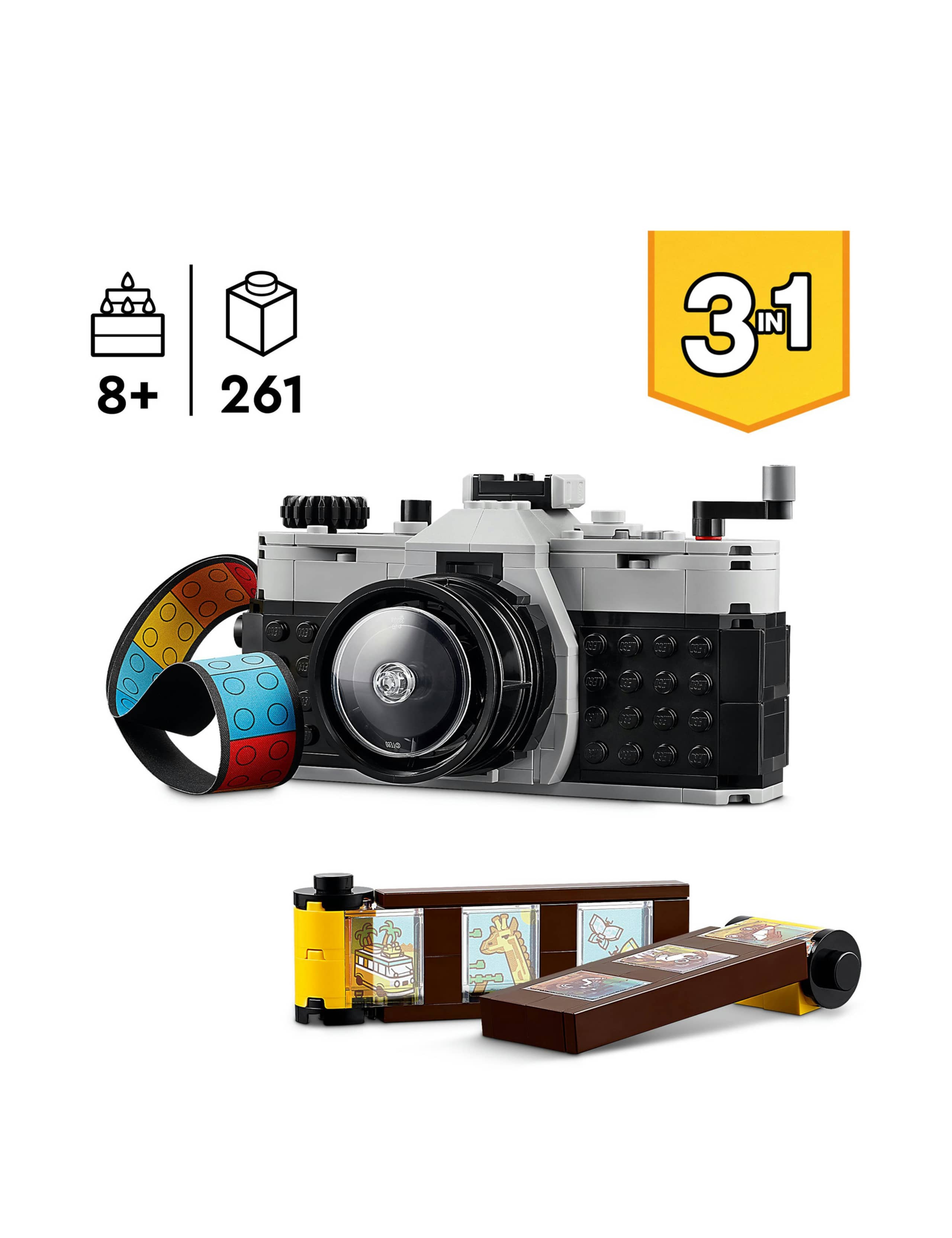 LEGO® Creator 3in1 Retro Camera Toy Set  (8+ Yrs) 3 of 6
