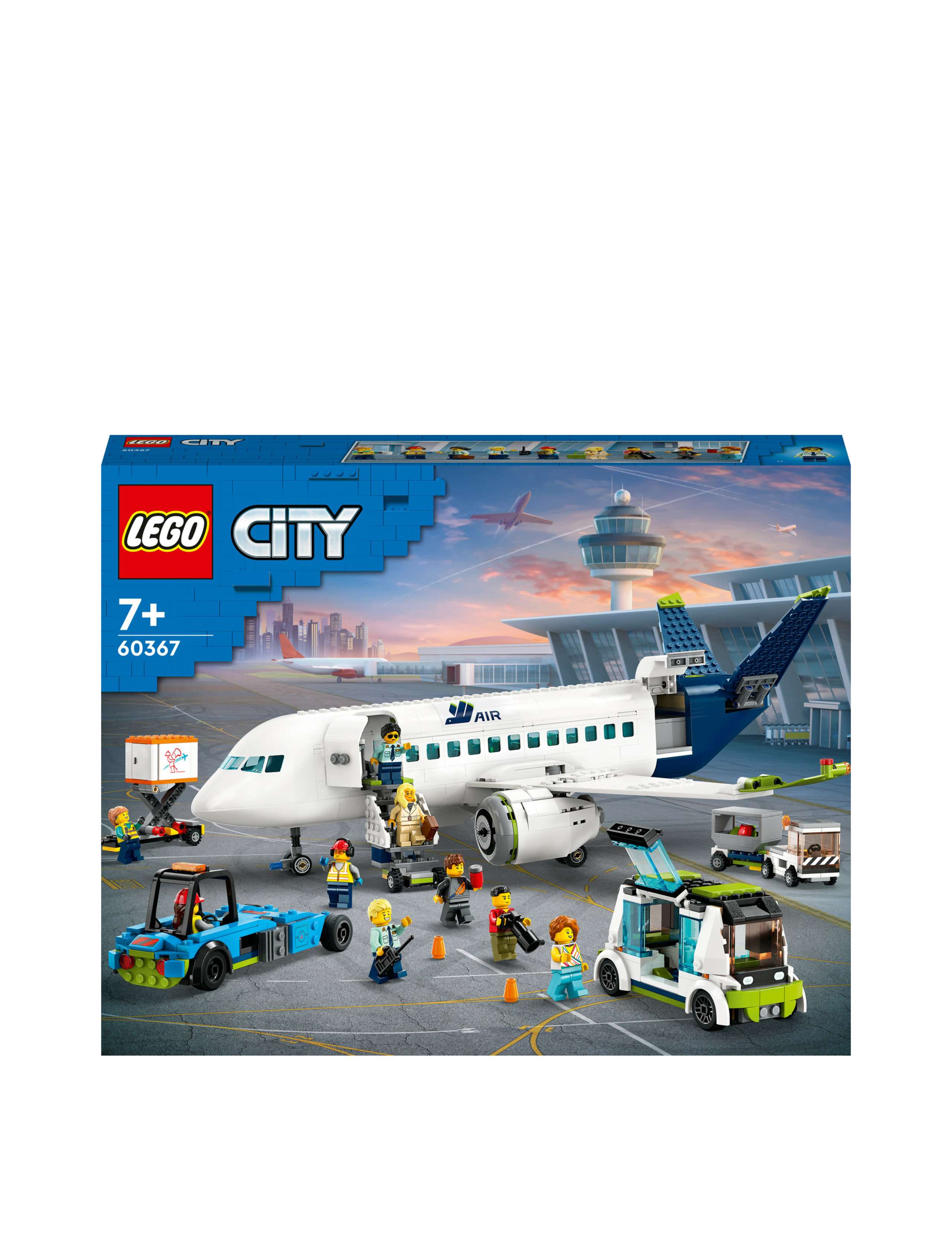 LEGO® City Passenger Aeroplane Toy Model Kit 60367 (7+ Yrs) Lego