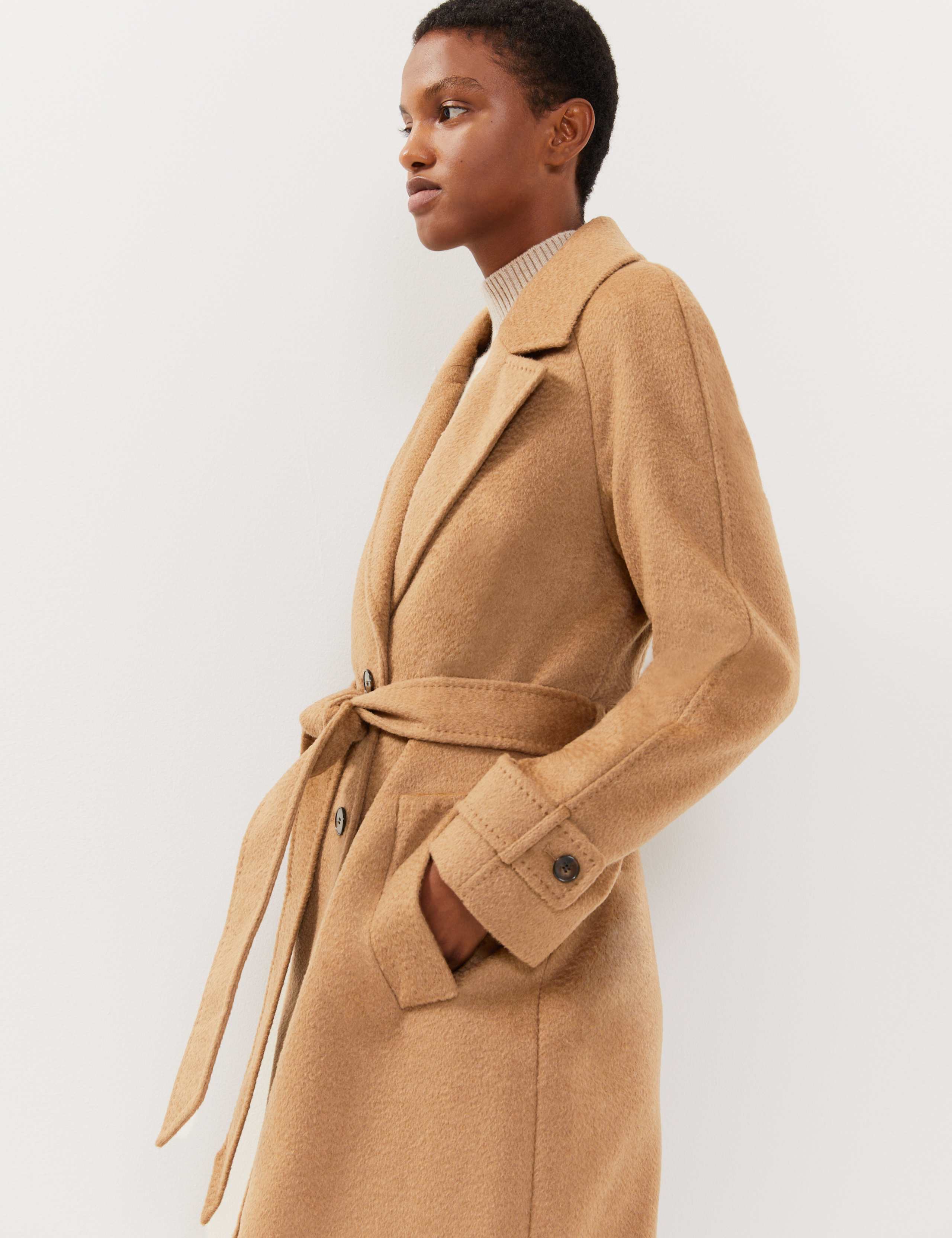 Camel Hair Wrap Coat 6 of 7