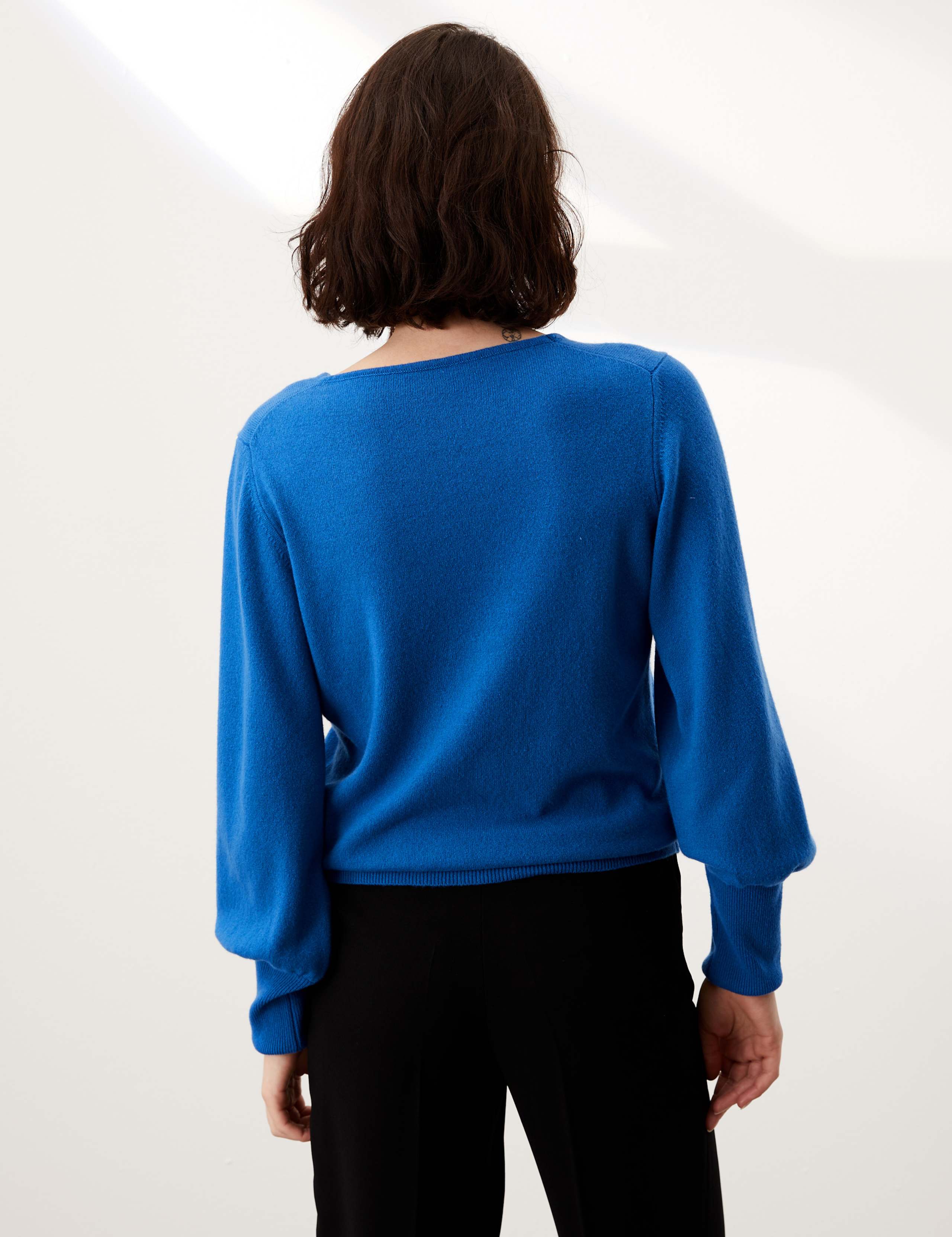 Cashmere Balloon Sleeve Jumper With Wool 5 of 6