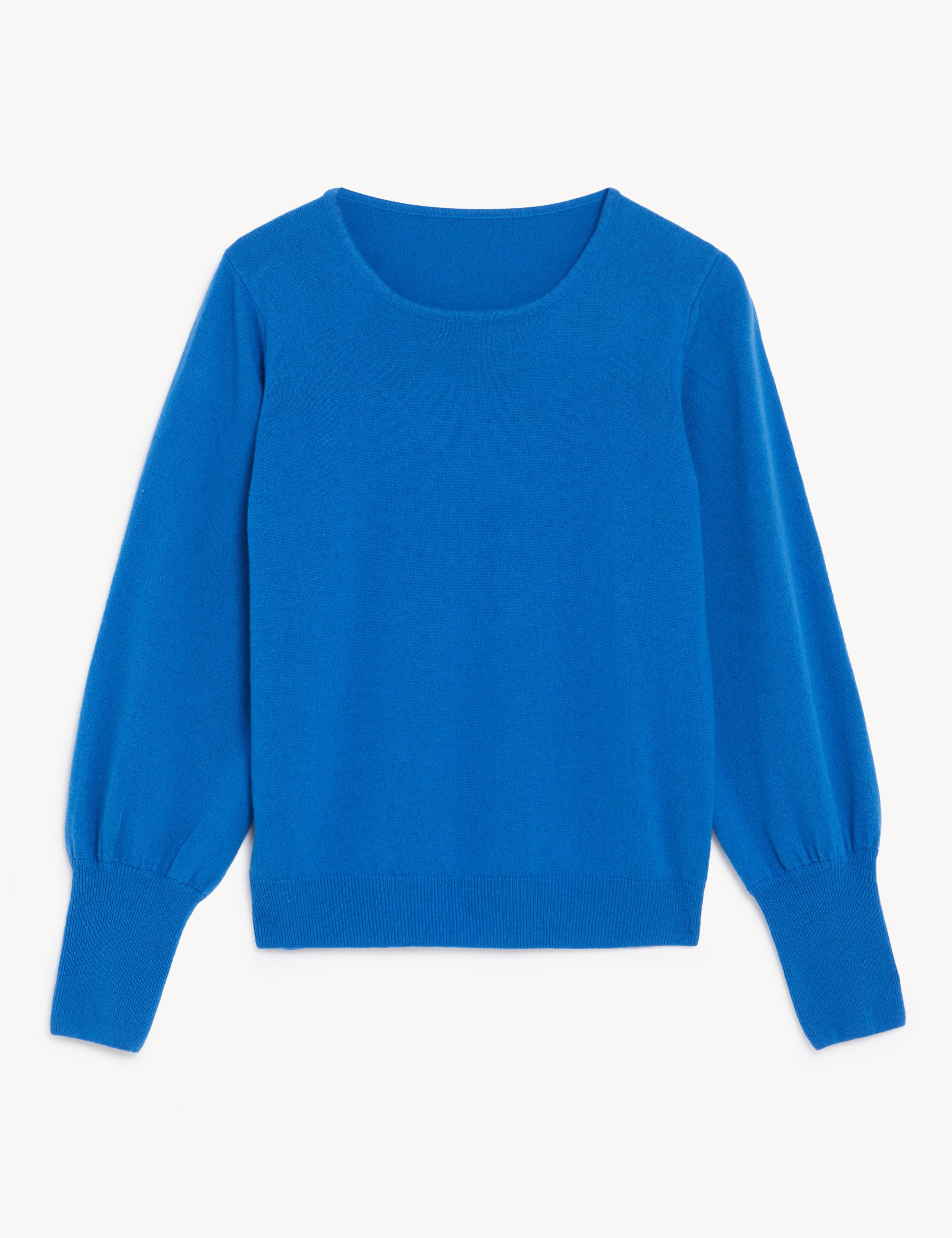 Cashmere Balloon Sleeve Jumper With Wool 2 of 6
