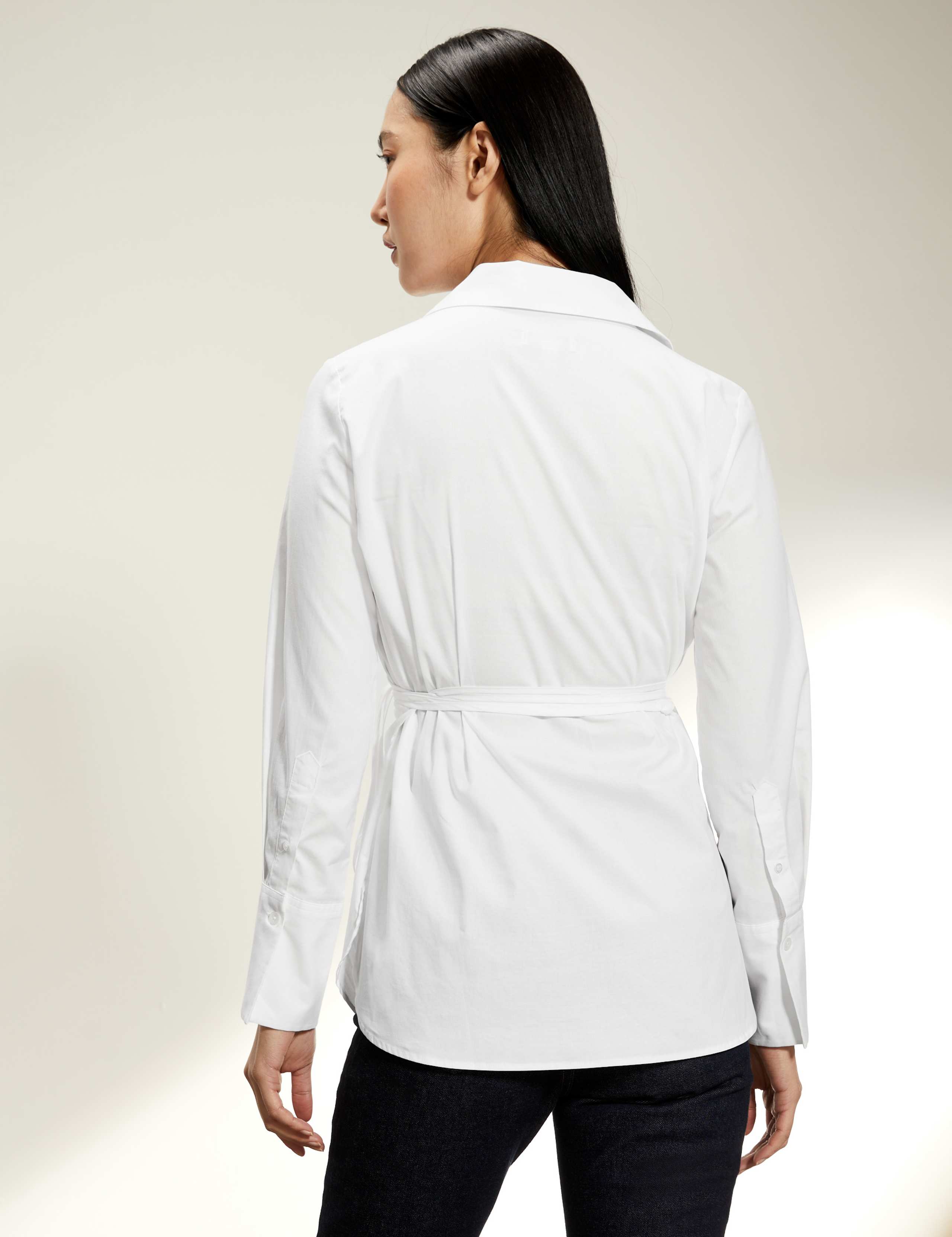 Cotton Rich Collared Long Sleeve Wrap Shirt 5 of 6