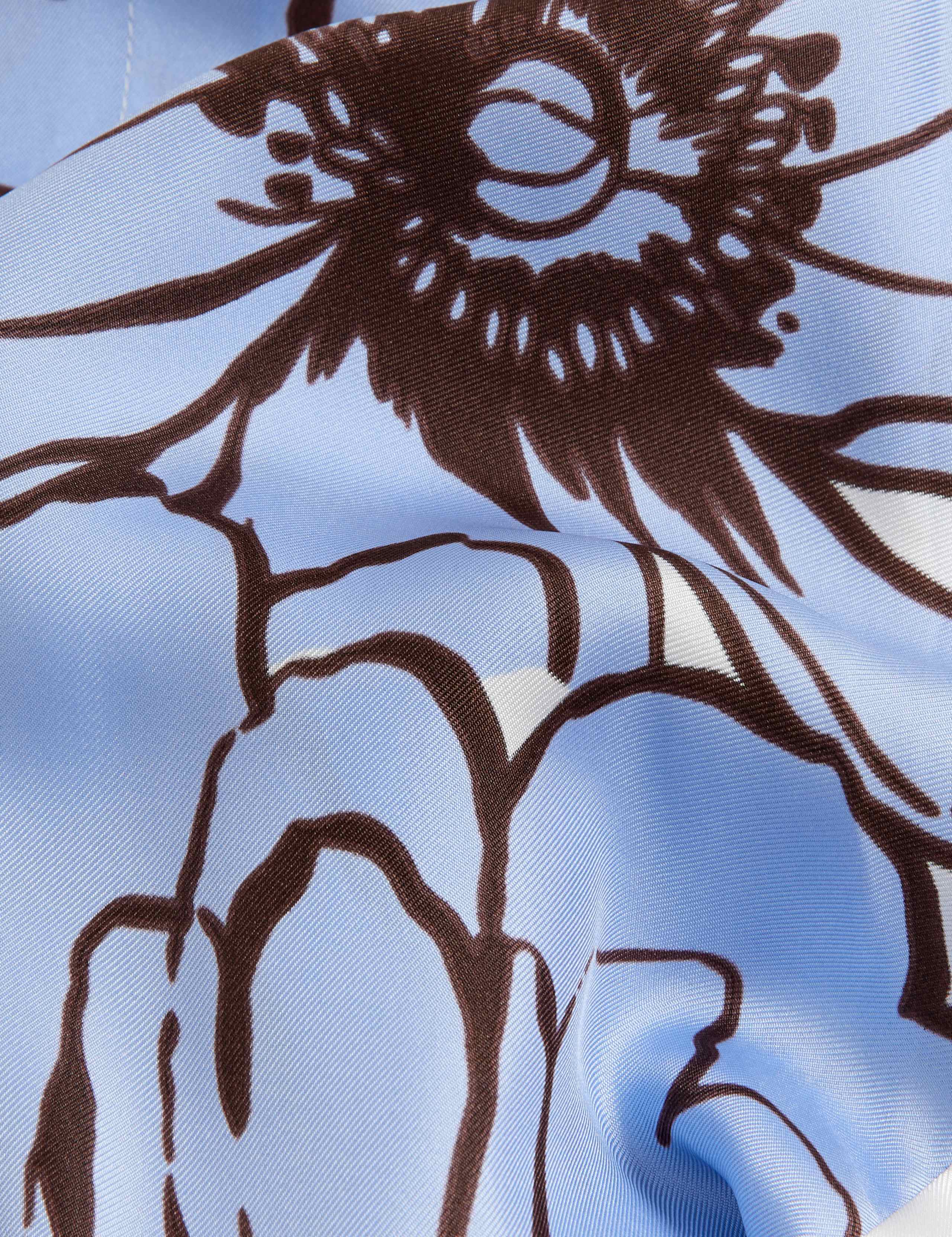 Pure Silk Floral Belted Kimono 5 of 5