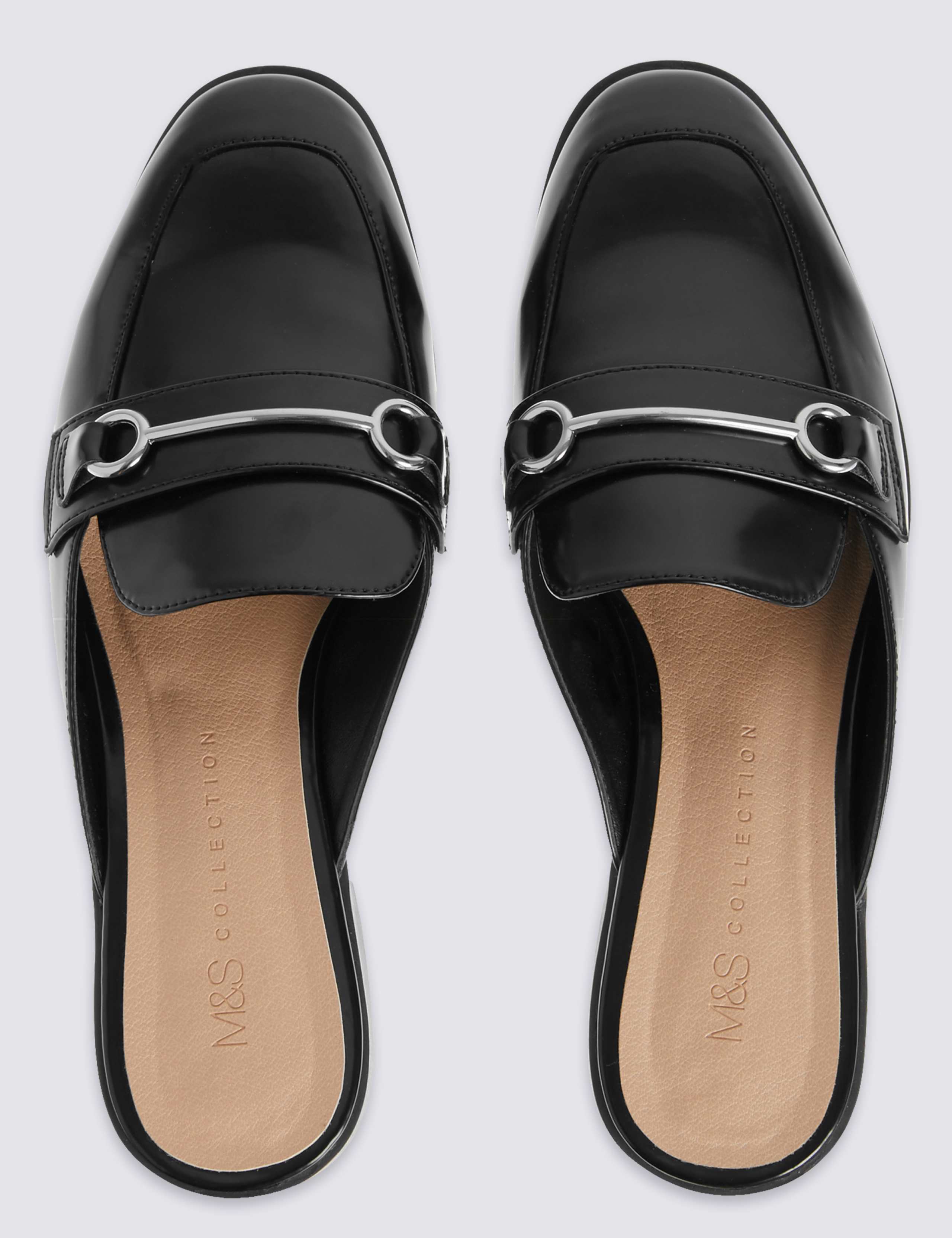 Block Heel Snaffle Trimmed Mule Slippers 3 of 6