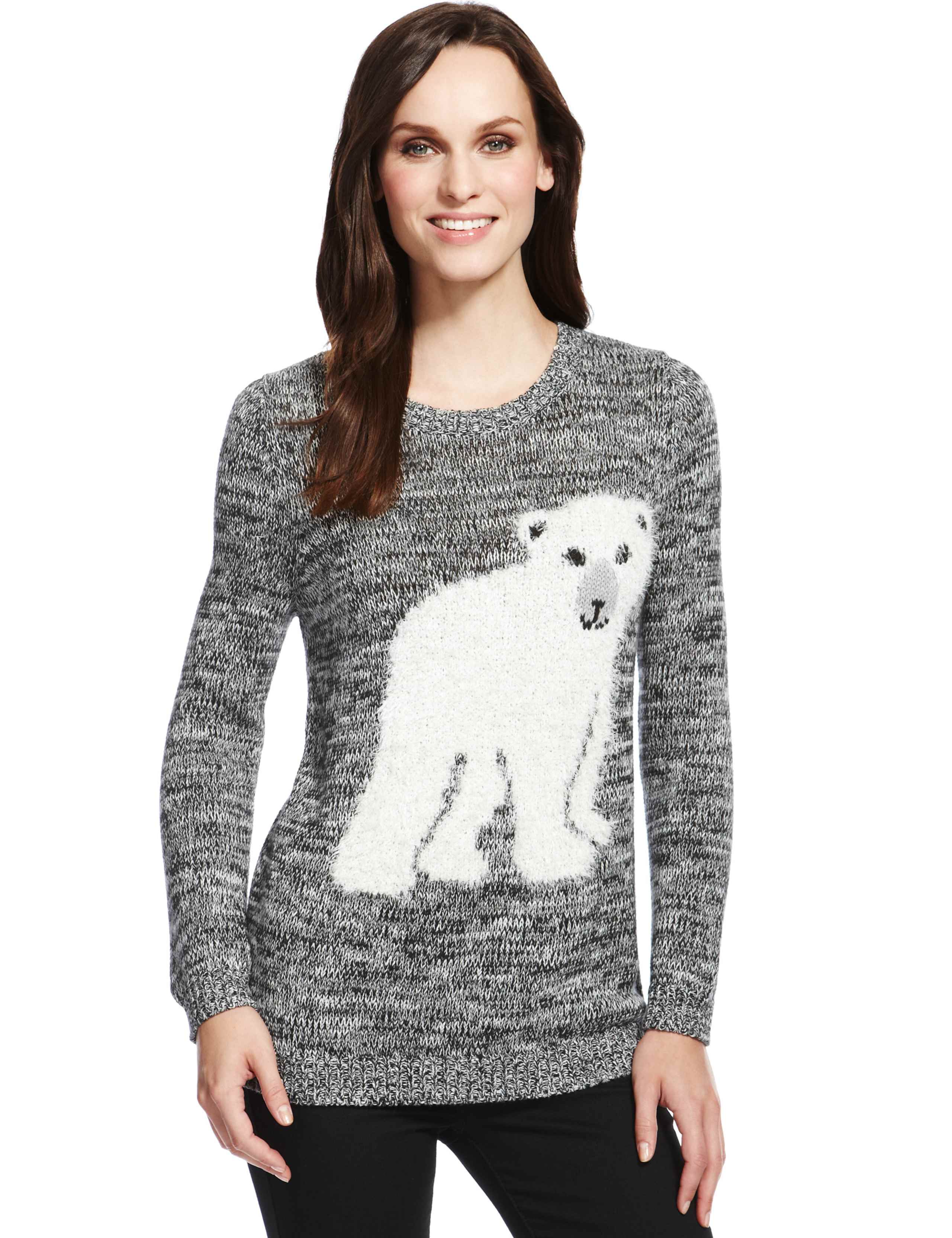 Cotton Rich Polar Bear Jumper 1 of 6