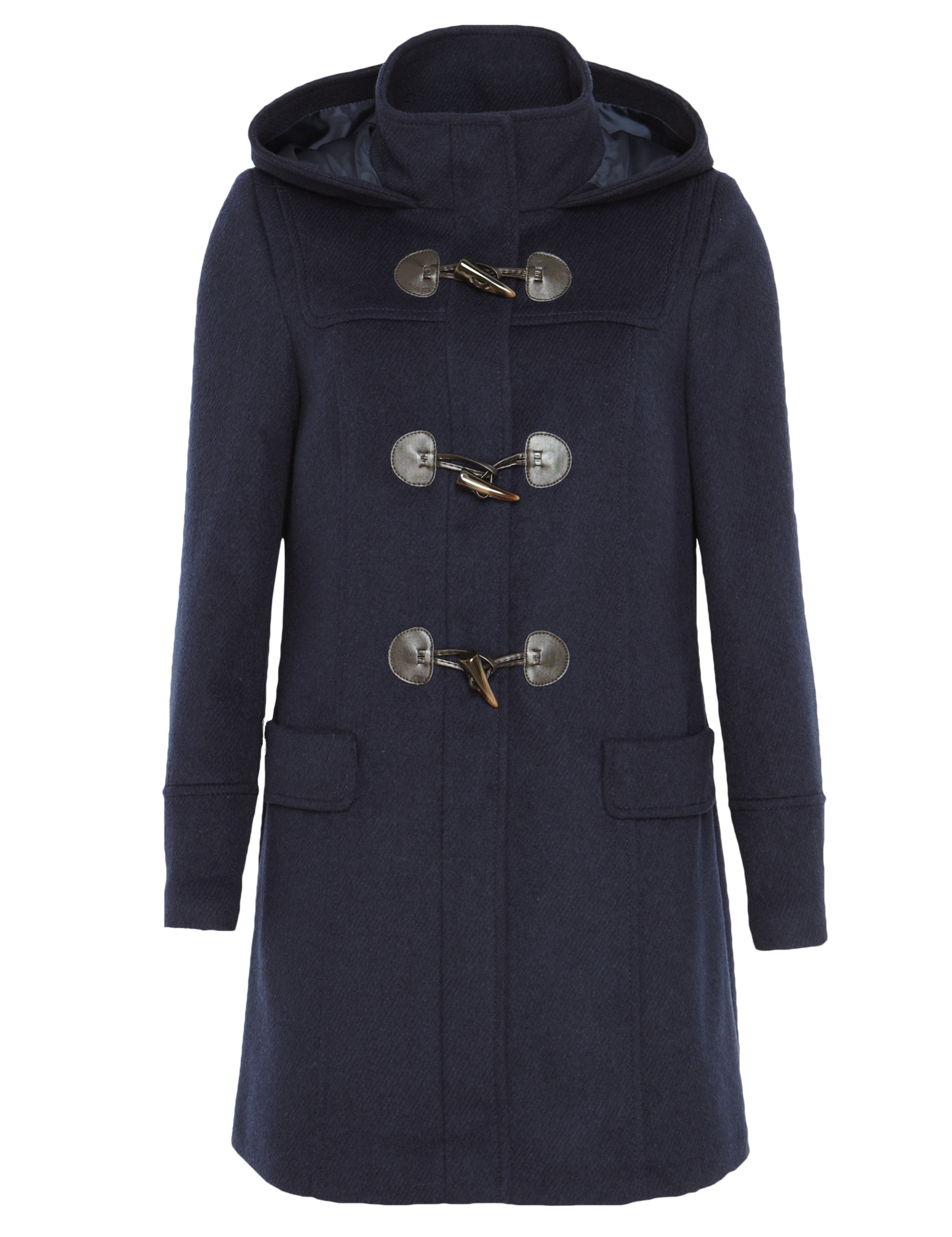 Hooded Duffle Coat with Wool 2 of 7
