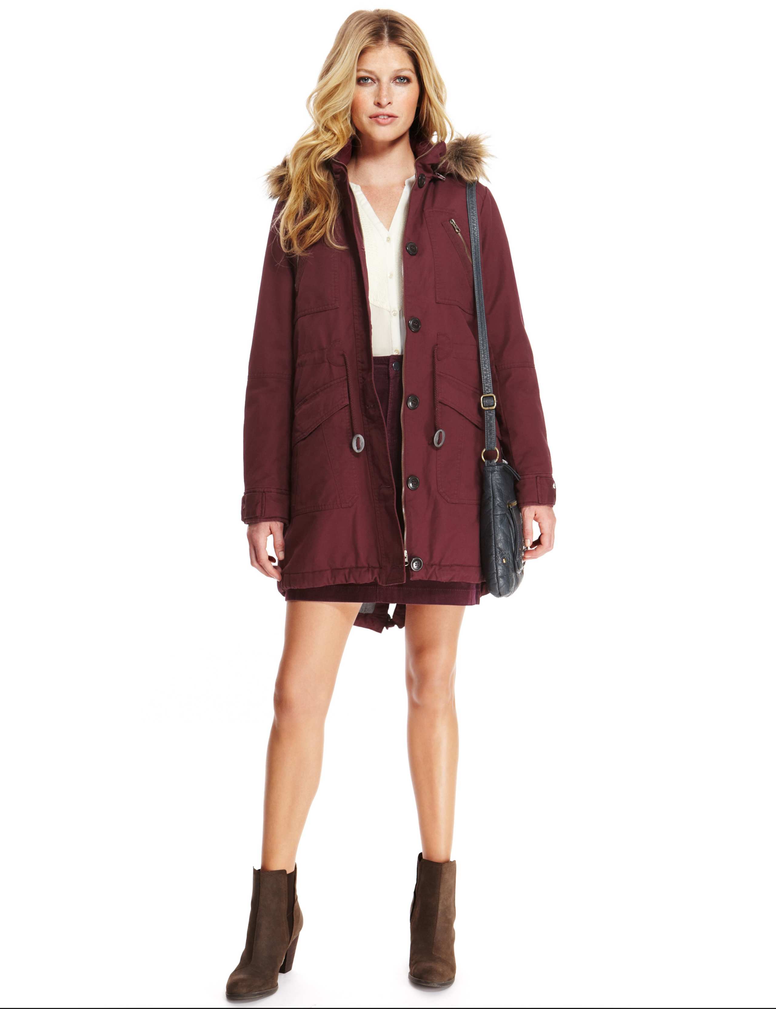 Cotton Rich Jet Pocket Corduroy Skirt 5 of 7