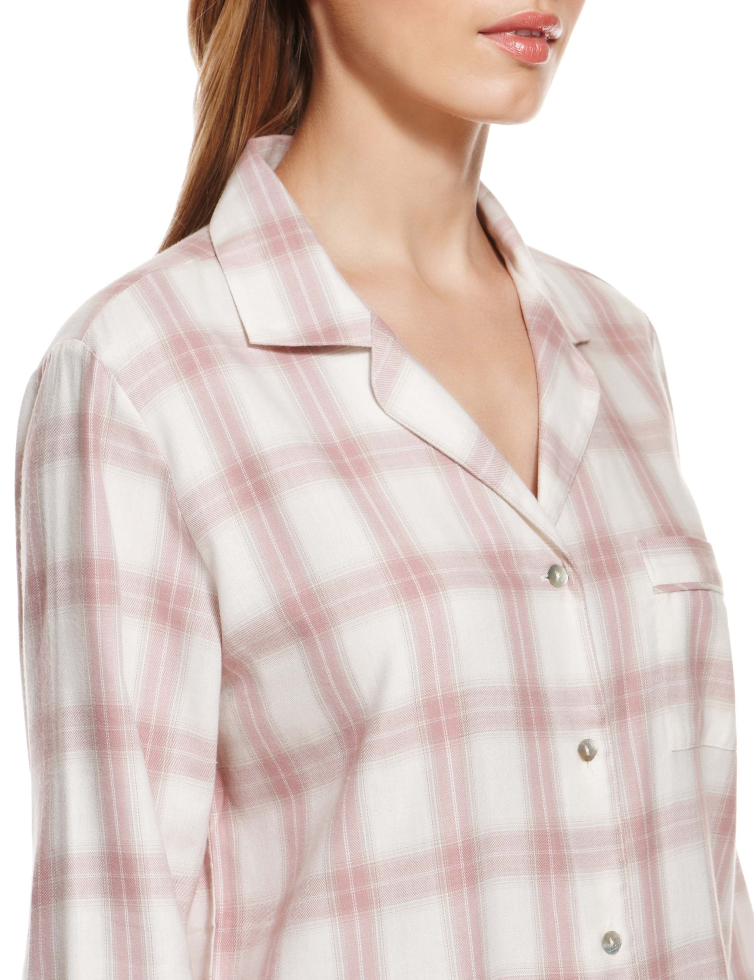 Rosie for Autograph Luxury Woven Checked Revere Pyjamas 4 of 6